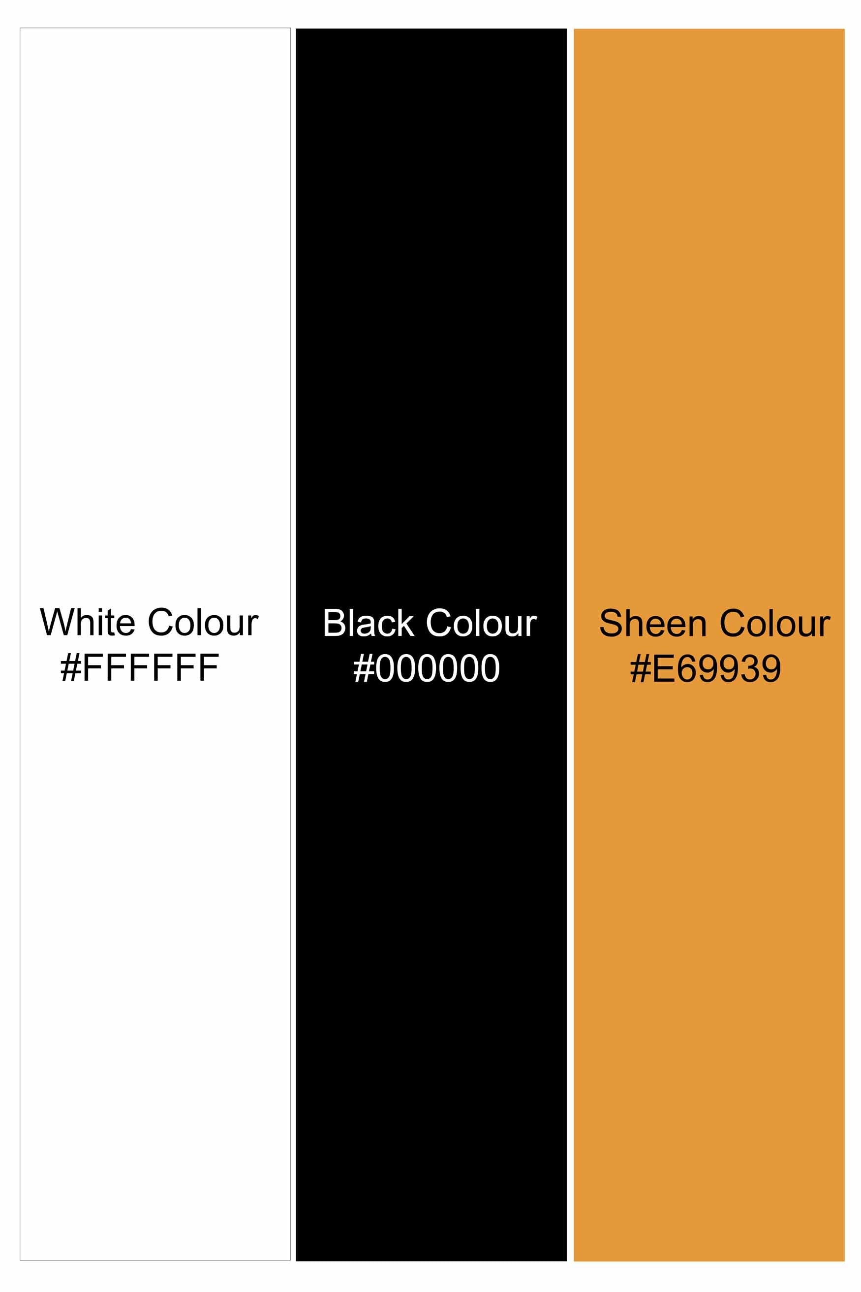 Bright White Dobby Textured Premium Giza Cotton Shirt