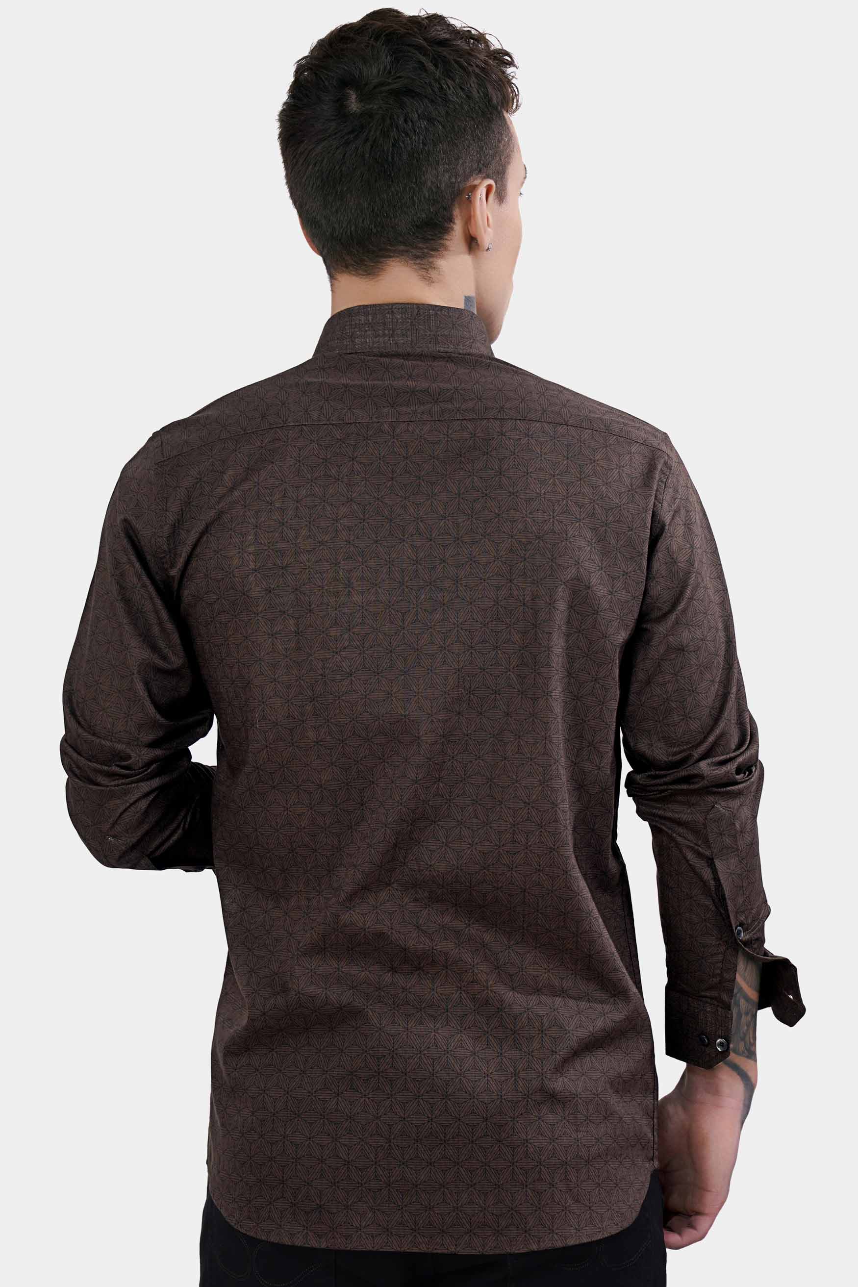 Bistre Brown Chambray Shirt