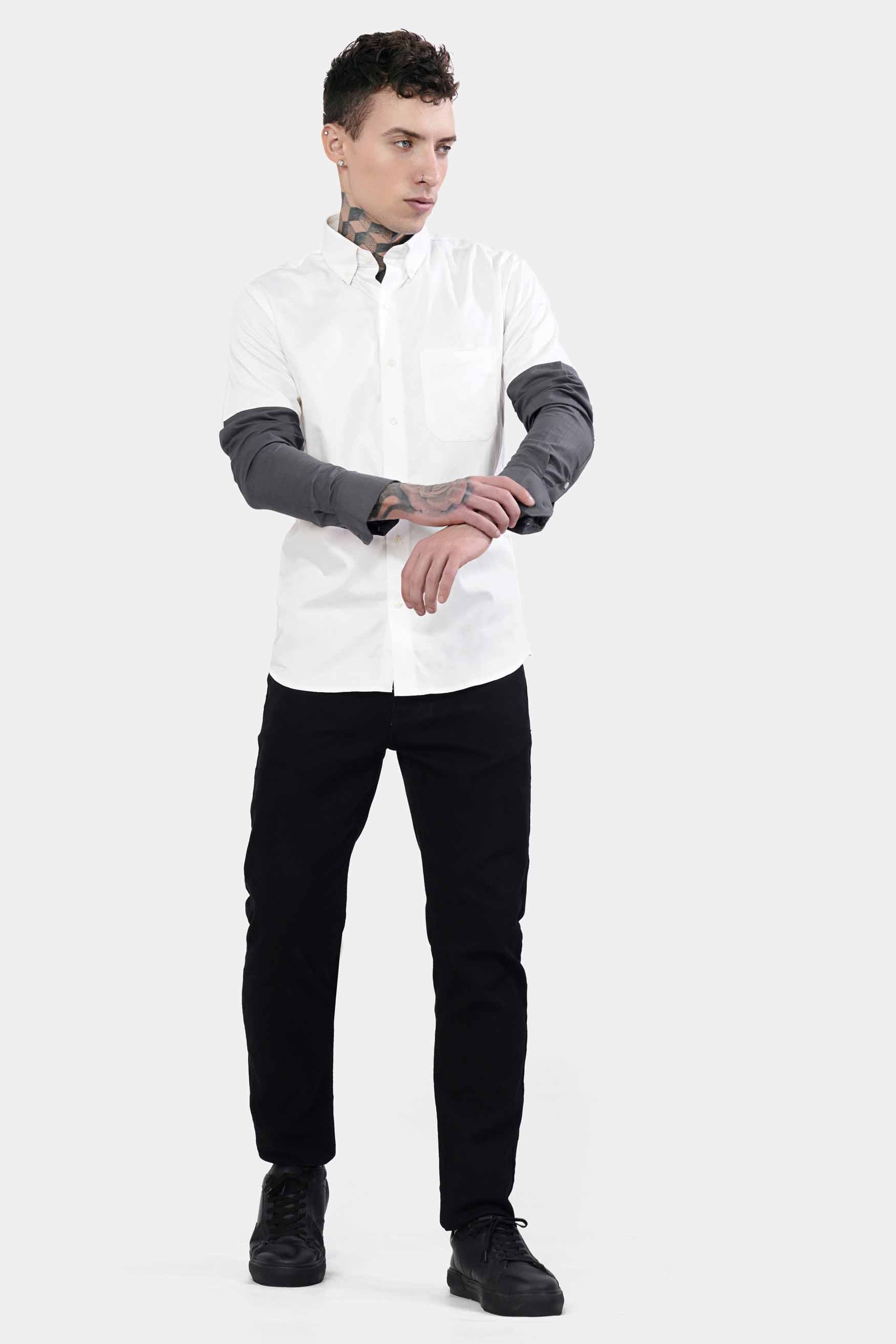 Bright White with Gravel Gray Subtle Sheen Super Soft Premium Cotton Designer Shirt 11422-BD-P191-38, 11422-BD-P191-H-38, 11422-BD-P191-39, 11422-BD-P191-H-39, 11422-BD-P191-40, 11422-BD-P191-H-40, 11422-BD-P191-42, 11422-BD-P191-H-42, 11422-BD-P191-44, 11422-BD-P191-H-44, 11422-BD-P191-46, 11422-BD-P191-H-46, 11422-BD-P191-48, 11422-BD-P191-H-48, 11422-BD-P191-50, 11422-BD-P191-H-50, 11422-BD-P191-52, 11422-BD-P191-H-52