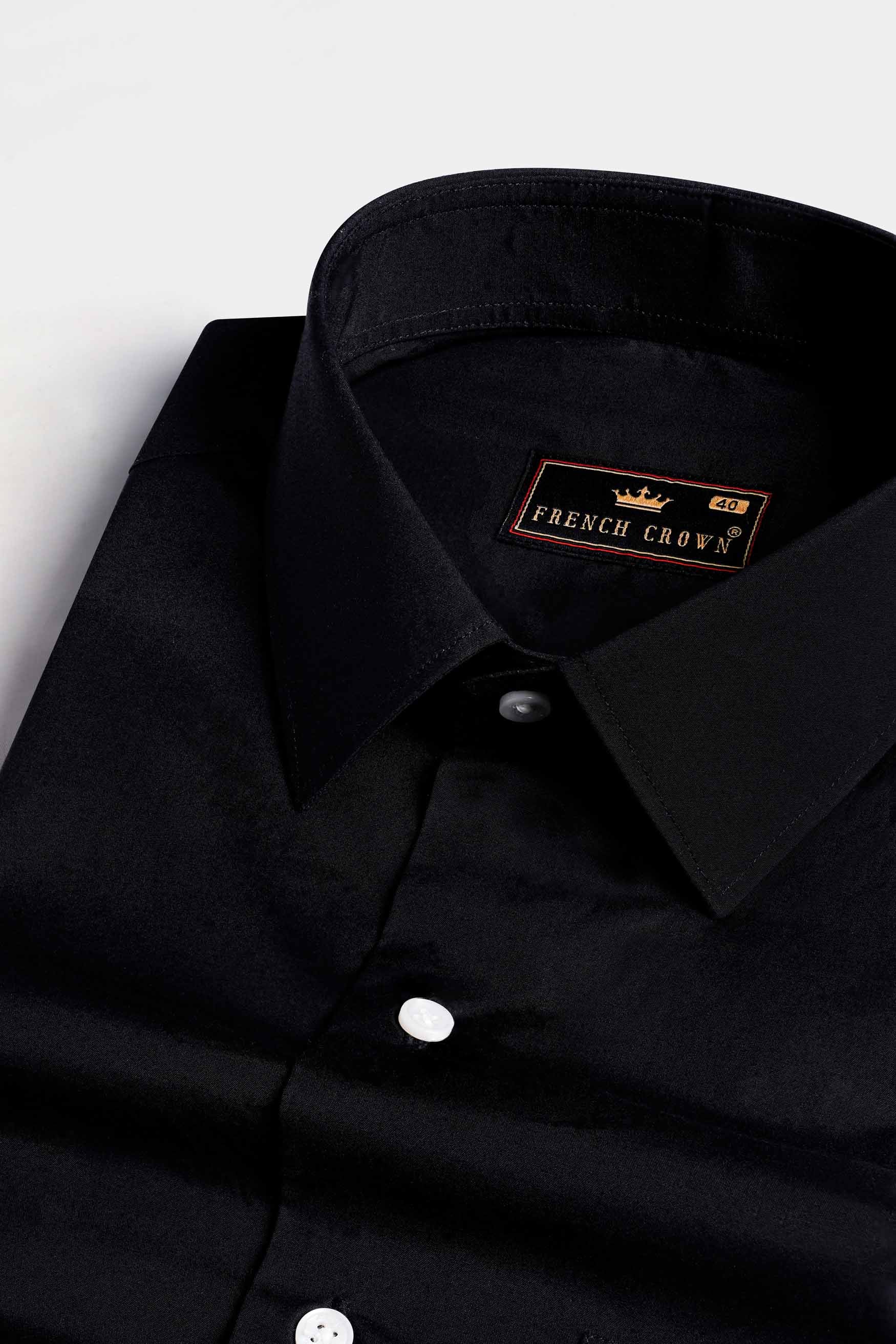 Jade black Tiger Hand Painted Subtle Sheen Super Soft Premium Cotton Designer Shirt