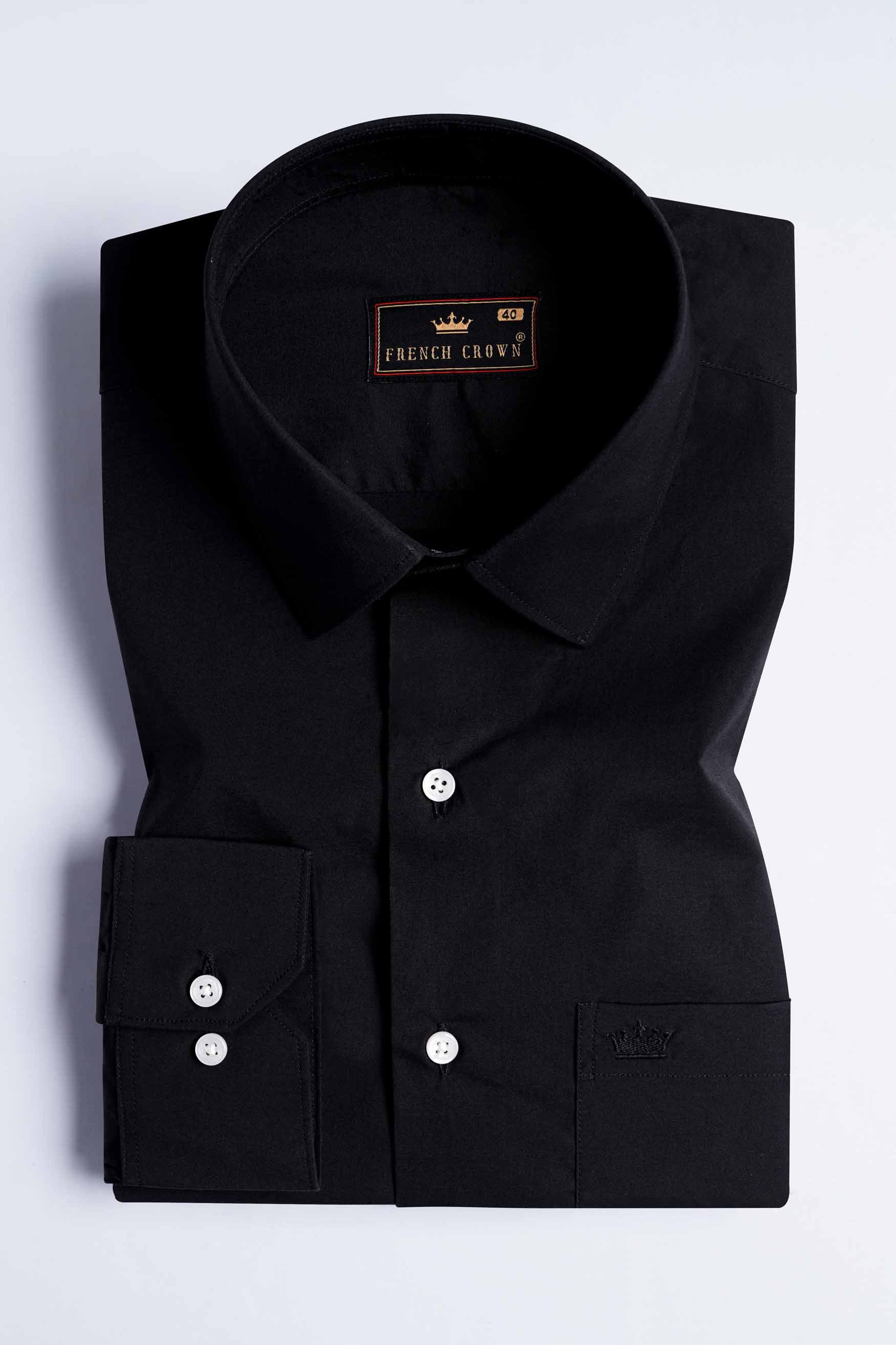 Jade black Tiger Hand Painted Subtle Sheen Super Soft Premium Cotton Designer Shirt