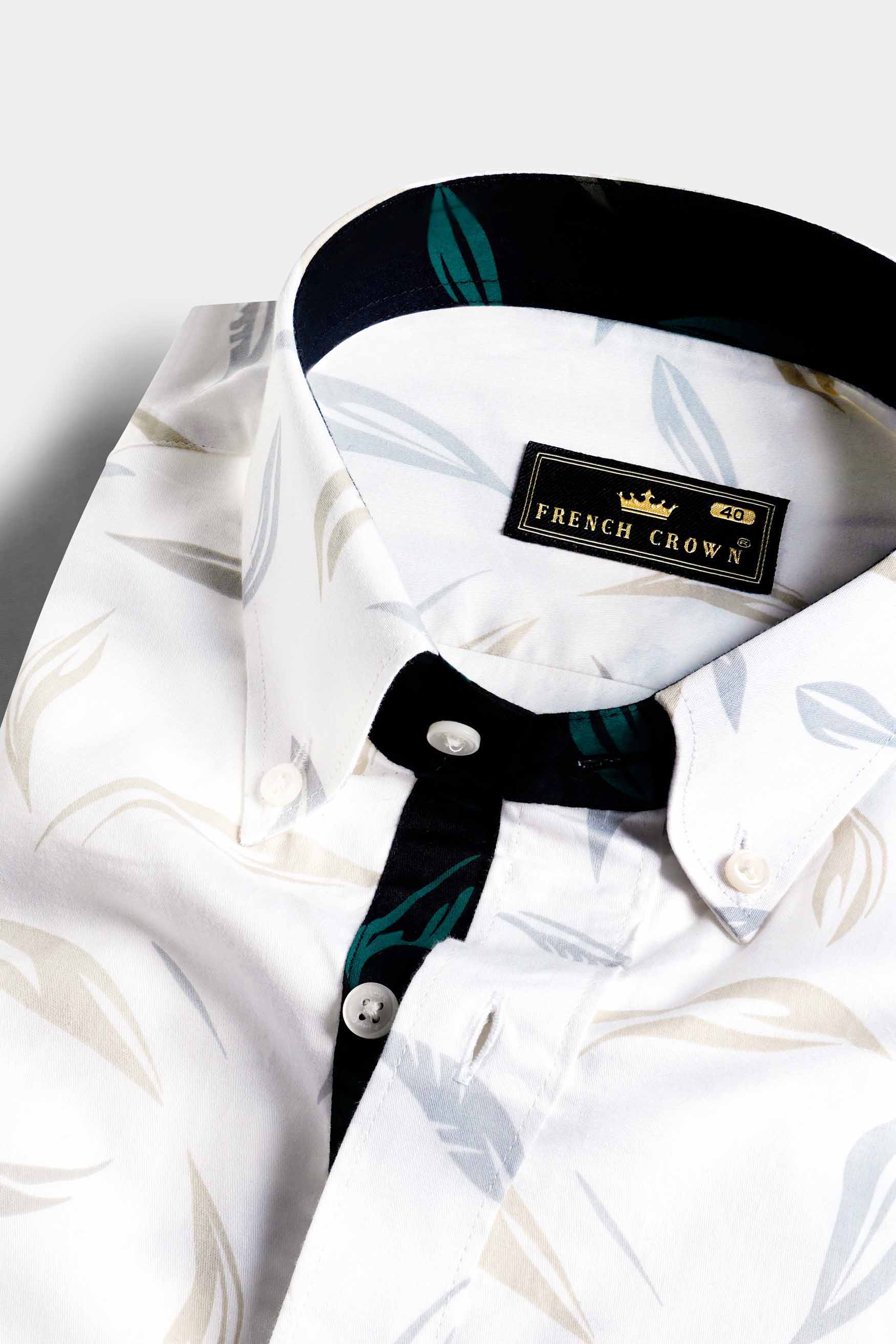 Bright White with Tango Gray and Bone Brown Printed Subtle Sheen Super Soft Premium Cotton Designer Shirt 11575-BD-P497-38, 11575-BD-P497-H-38, 11575-BD-P497-39, 11575-BD-P497-H-39, 11575-BD-P497-40, 11575-BD-P497-H-40, 11575-BD-P497-42, 11575-BD-P497-H-42, 11575-BD-P497-44, 11575-BD-P497-H-44, 11575-BD-P497-46, 11575-BD-P497-H-46, 11575-BD-P497-48, 11575-BD-P497-H-48, 11575-BD-P497-50, 11575-BD-P497-H-50, 11575-BD-P497-52, 11575-BD-P497-H-52