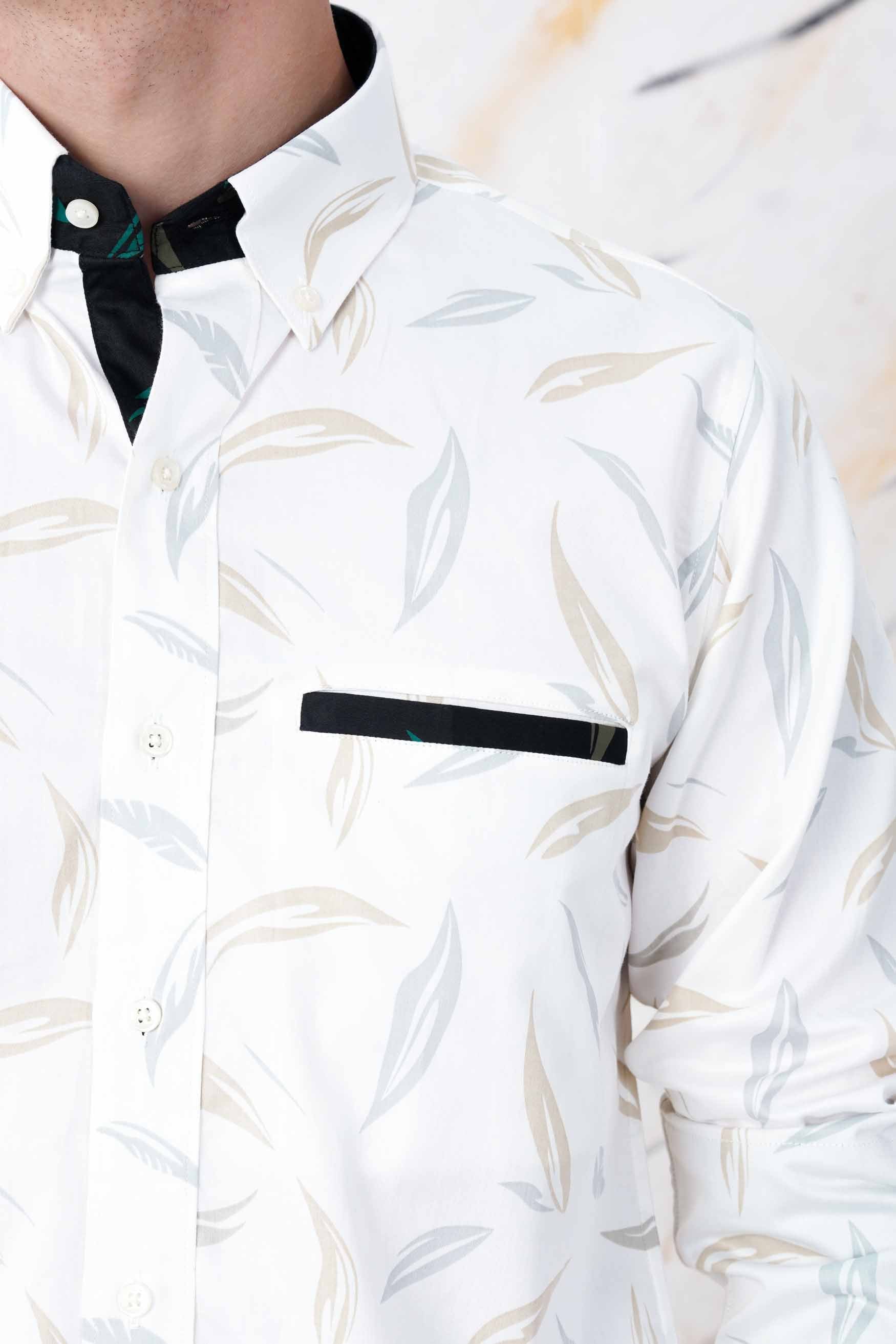 Bright White with Tango Gray and Bone Brown Printed Subtle Sheen Super Soft Premium Cotton Designer Shirt 11575-BD-P497-38, 11575-BD-P497-H-38, 11575-BD-P497-39, 11575-BD-P497-H-39, 11575-BD-P497-40, 11575-BD-P497-H-40, 11575-BD-P497-42, 11575-BD-P497-H-42, 11575-BD-P497-44, 11575-BD-P497-H-44, 11575-BD-P497-46, 11575-BD-P497-H-46, 11575-BD-P497-48, 11575-BD-P497-H-48, 11575-BD-P497-50, 11575-BD-P497-H-50, 11575-BD-P497-52, 11575-BD-P497-H-52