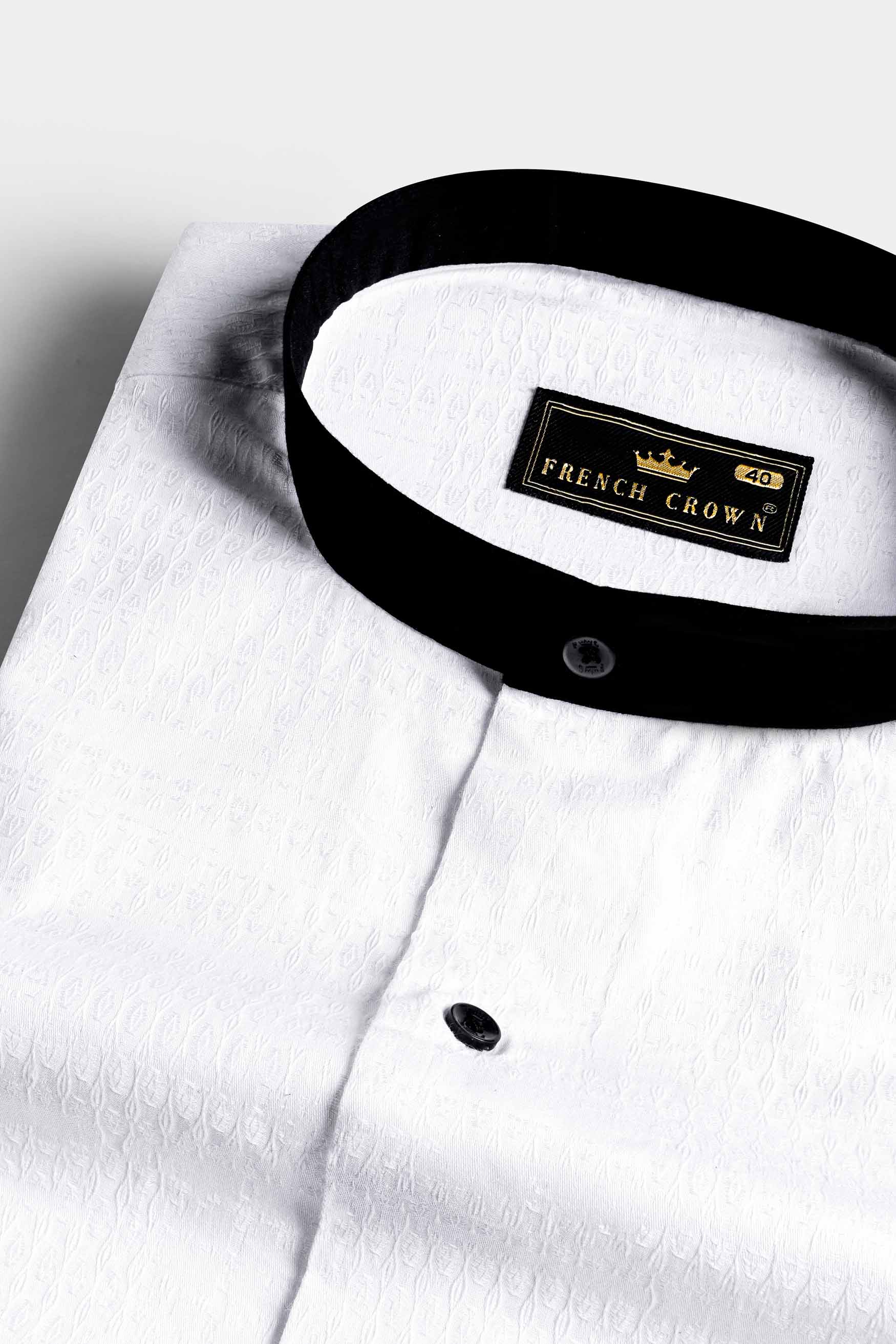Bright White with Black Collar Jacquard Textured Premium Giza Cotton Shirt 11580-M-BLK-BC-38, 11580-M-BLK-BC-H-38, 11580-M-BLK-BC-39, 11580-M-BLK-BC-H-39, 11580-M-BLK-BC-40, 11580-M-BLK-BC-H-40, 11580-M-BLK-BC-42, 11580-M-BLK-BC-H-42, 11580-M-BLK-BC-44, 11580-M-BLK-BC-H-44, 11580-M-BLK-BC-46, 11580-M-BLK-BC-H-46, 11580-M-BLK-BC-48, 11580-M-BLK-BC-H-48, 11580-M-BLK-BC-50, 11580-M-BLK-BC-H-50, 11580-M-BLK-BC-52, 11580-M-BLK-BC-H-52