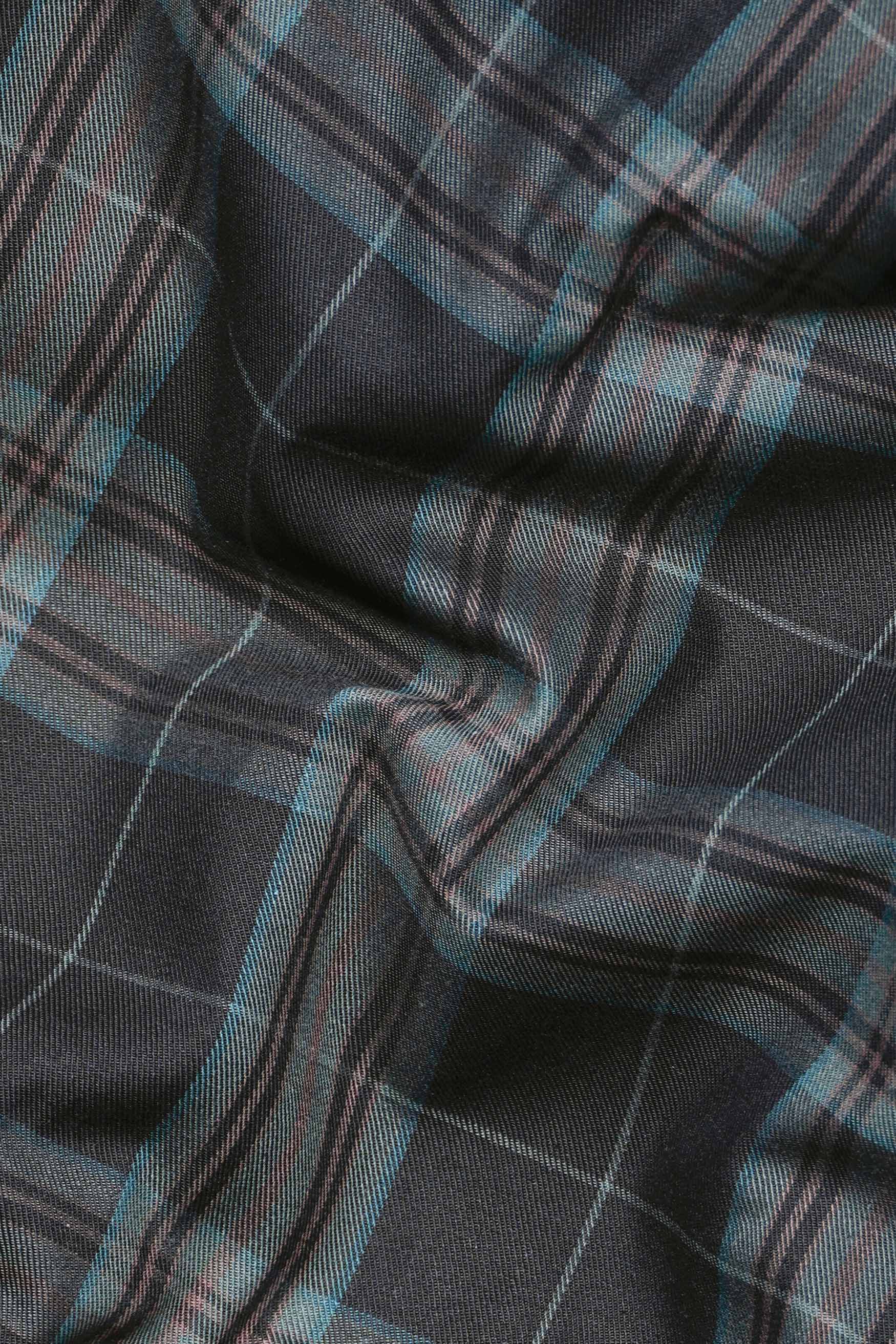Gravel Gray and Nandor Green Plaid Twill Premium Cotton Shirt 11586-38, 11586-H-38, 11586-39, 11586-H-39, 11586-40, 11586-H-40, 11586-42, 11586-H-42, 11586-44, 11586-H-44, 11586-46, 11586-H-46, 11586-48, 11586-H-48, 11586-50, 11586-H-50, 11586-52, 11586-H-52