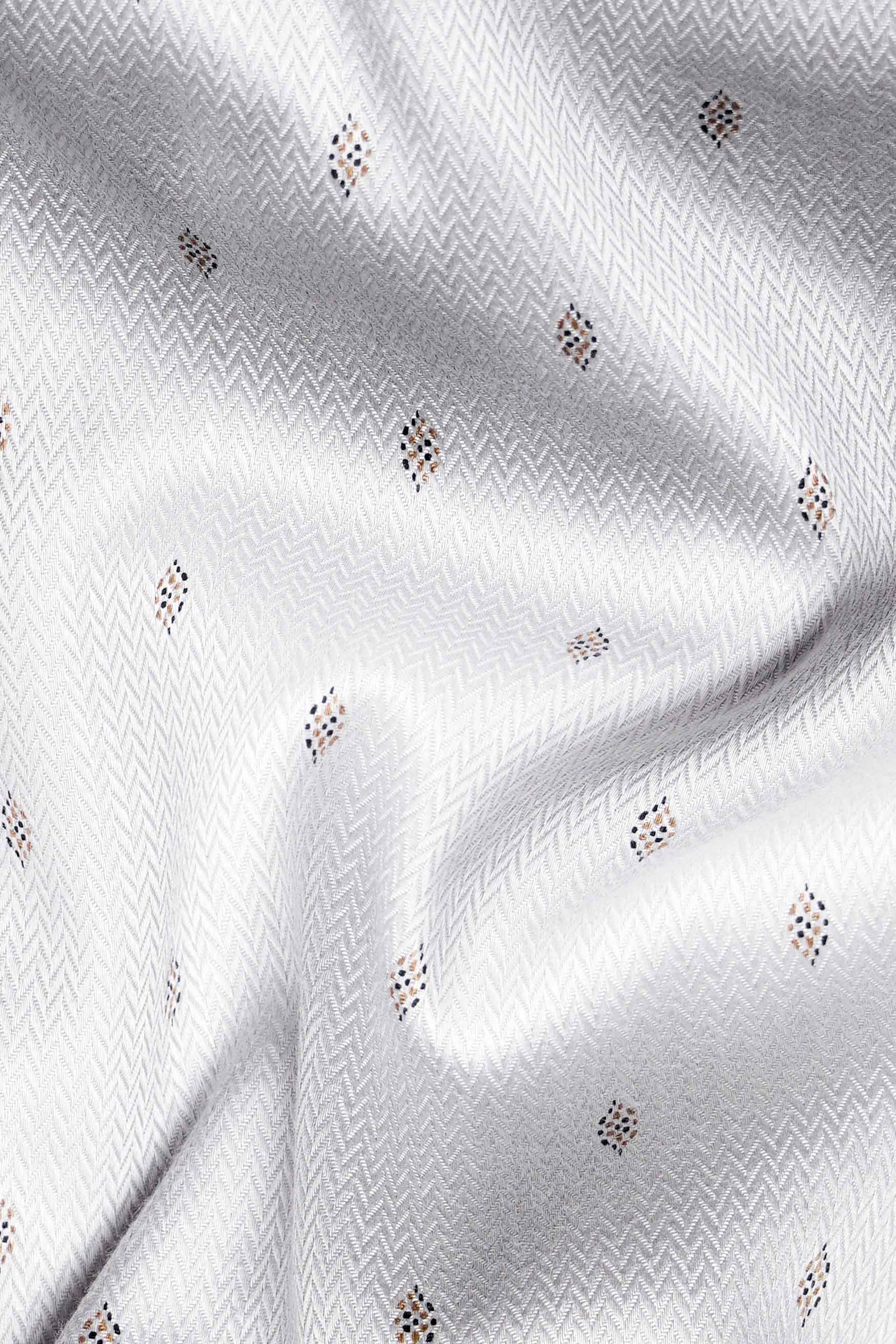 Gainsboro Gray Textured Herringbone Premium Cotton Shirt 11594-38, 11594-H-38, 11594-39, 11594-H-39, 11594-40, 11594-H-40, 11594-42, 11594-H-42, 11594-44, 11594-H-44, 11594-46, 11594-H-46, 11594-48, 11594-H-48, 11594-50, 11594-H-50, 11594-52, 11594-H-52