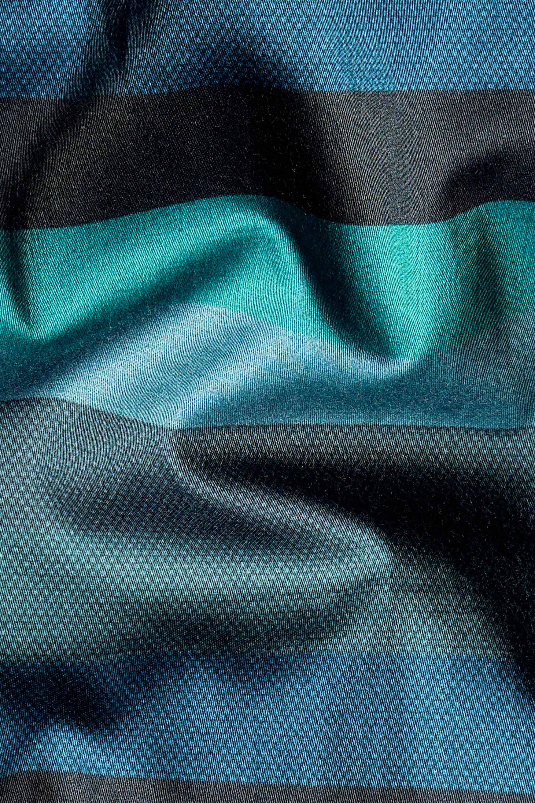 Surfie Green and Tuatara Gray Multicolour Striped Subtle Sheen Super Soft Premium Cotton Shirt 11613-38, 11613-H-38, 11613-39, 11613-H-39, 11613-40, 11613-H-40, 11613-42, 11613-H-42, 11613-44, 11613-H-44, 11613-46, 11613-H-46, 11613-48, 11613-H-48, 11613-50, 11613-H-50, 11613-52, 11613-H-52