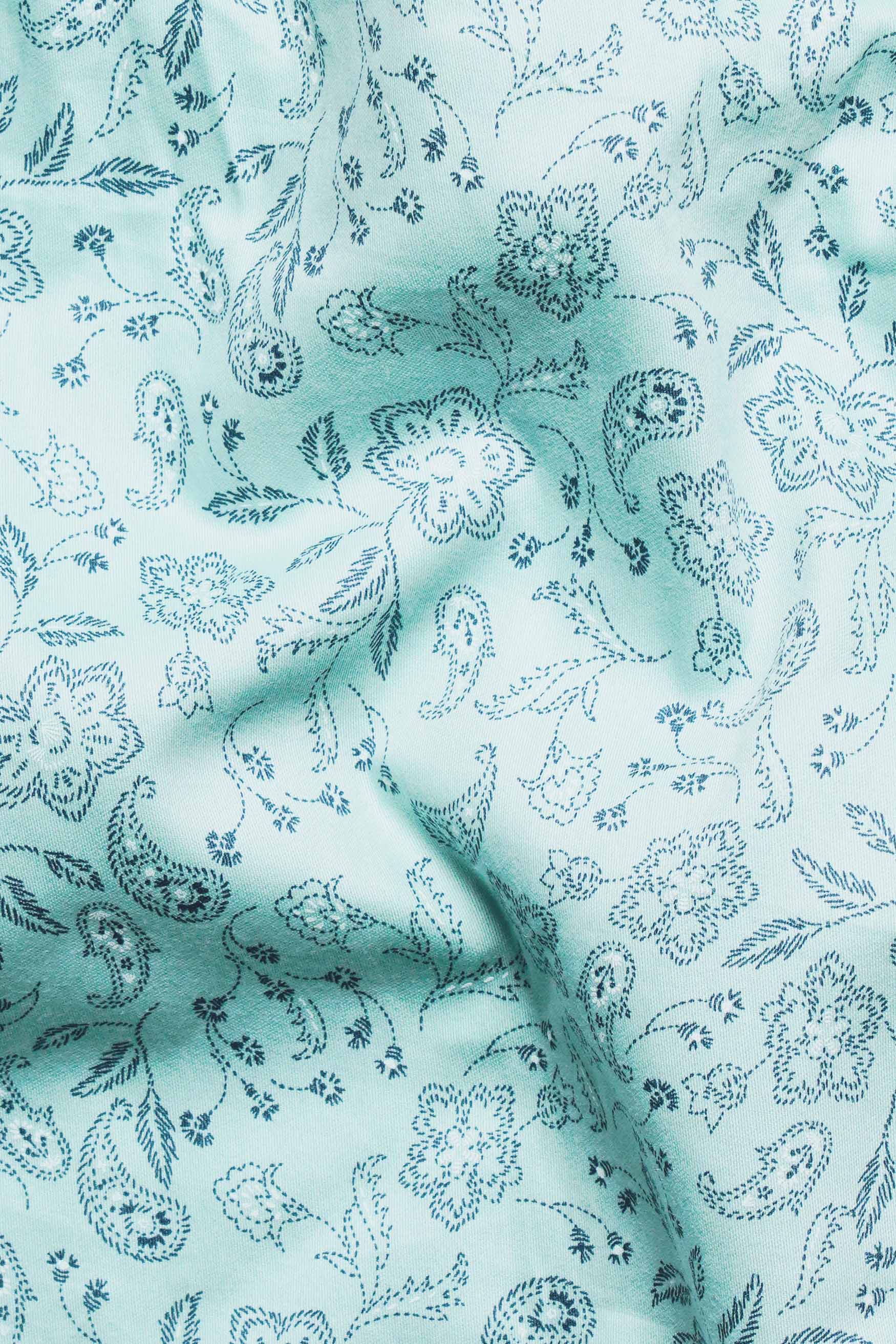 Aqua Blue Paisley Printed Subtle Sheen Super Soft Premium Cotton Shirt 11619-M-38, 11619-M-H-38, 11619-M-39, 11619-M-H-39, 11619-M-40, 11619-M-H-40, 11619-M-42, 11619-M-H-42, 11619-M-44, 11619-M-H-44, 11619-M-46, 11619-M-H-46, 11619-M-48, 11619-M-H-48, 11619-M-50, 11619-M-H-50, 11619-M-52, 11619-M-H-52