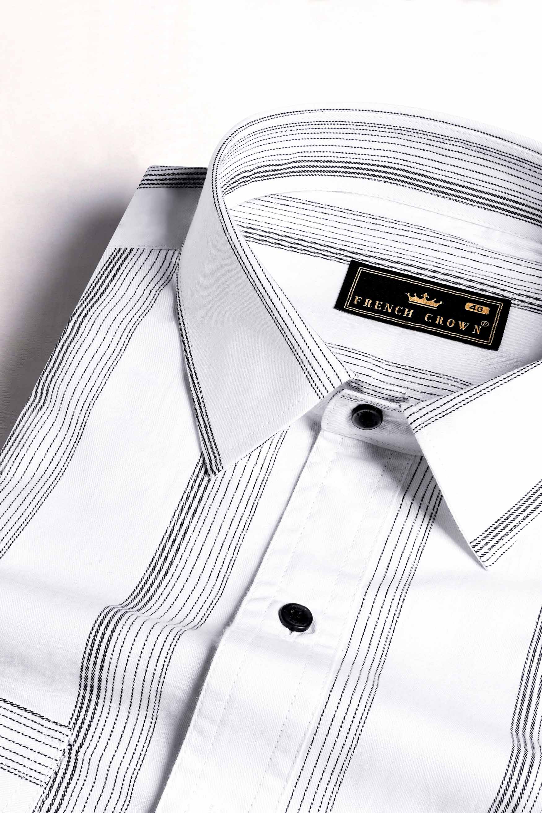 Bright White and Black Striped Dobby Textured Premium Giza Cotton Designer Shirt 11622-BLK-OS-P571-38, 11622-BLK-OS-P571-H-38, 11622-BLK-OS-P571-39, 11622-BLK-OS-P571-H-39, 11622-BLK-OS-P571-40, 11622-BLK-OS-P571-H-40, 11622-BLK-OS-P571-42, 11622-BLK-OS-P571-H-42, 11622-BLK-OS-P571-44, 11622-BLK-OS-P571-H-44, 11622-BLK-OS-P571-46, 11622-BLK-OS-P571-H-46, 11622-BLK-OS-P571-48, 11622-BLK-OS-P571-H-48, 11622-BLK-OS-P571-50, 11622-BLK-OS-P571-H-50, 11622-BLK-OS-P571-52, 11622-BLK-OS-P571-H-52
