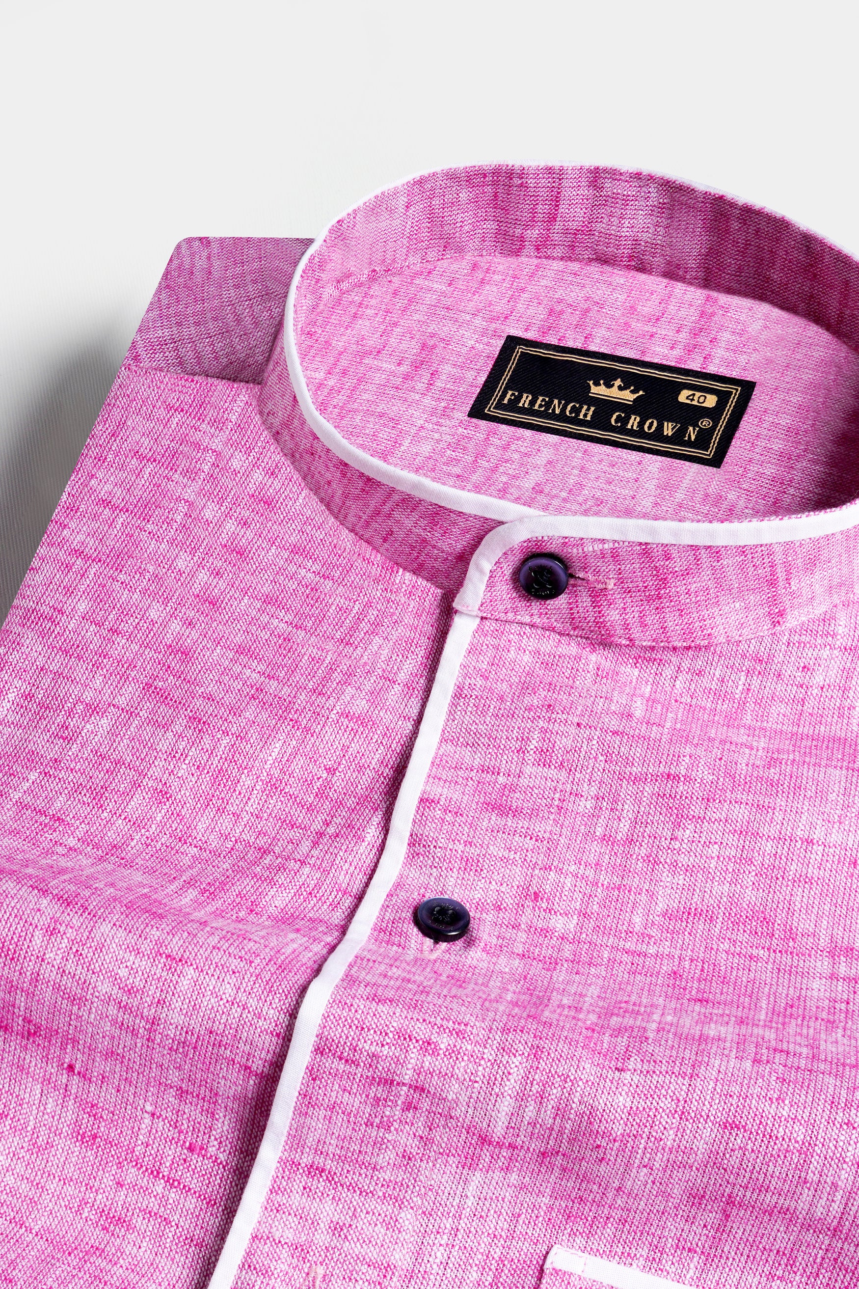 Chantilly Pink with White Piping Work Luxurious Linen Designer Shirt 11707-M-BLE-PIPING-38, 11707-M-BLE-PIPING-H-38, 11707-M-BLE-PIPING-39, 11707-M-BLE-PIPING-H-39, 11707-M-BLE-PIPING-40, 11707-M-BLE-PIPING-H-40, 11707-M-BLE-PIPING-42, 11707-M-BLE-PIPING-H-42, 11707-M-BLE-PIPING-44, 11707-M-BLE-PIPING-H-44, 11707-M-BLE-PIPING-46, 11707-M-BLE-PIPING-H-46, 11707-M-BLE-PIPING-48, 11707-M-BLE-PIPING-H-48, 11707-M-BLE-PIPING-50, 11707-M-BLE-PIPING-H-50, 11707-M-BLE-PIPING-52, 11707-M-BLE-PIPING-H-52
