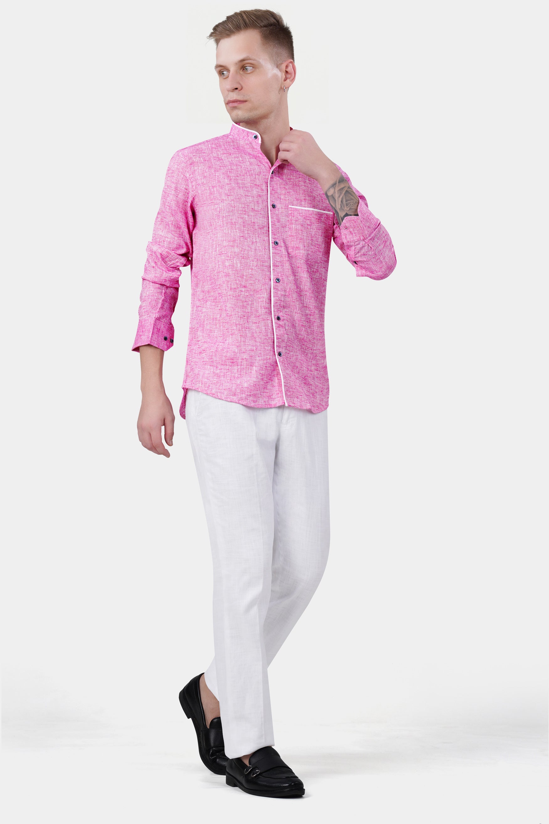 Chantilly Pink with White Piping Work Luxurious Linen Designer Shirt 11707-M-BLE-PIPING-38, 11707-M-BLE-PIPING-H-38, 11707-M-BLE-PIPING-39, 11707-M-BLE-PIPING-H-39, 11707-M-BLE-PIPING-40, 11707-M-BLE-PIPING-H-40, 11707-M-BLE-PIPING-42, 11707-M-BLE-PIPING-H-42, 11707-M-BLE-PIPING-44, 11707-M-BLE-PIPING-H-44, 11707-M-BLE-PIPING-46, 11707-M-BLE-PIPING-H-46, 11707-M-BLE-PIPING-48, 11707-M-BLE-PIPING-H-48, 11707-M-BLE-PIPING-50, 11707-M-BLE-PIPING-H-50, 11707-M-BLE-PIPING-52, 11707-M-BLE-PIPING-H-52