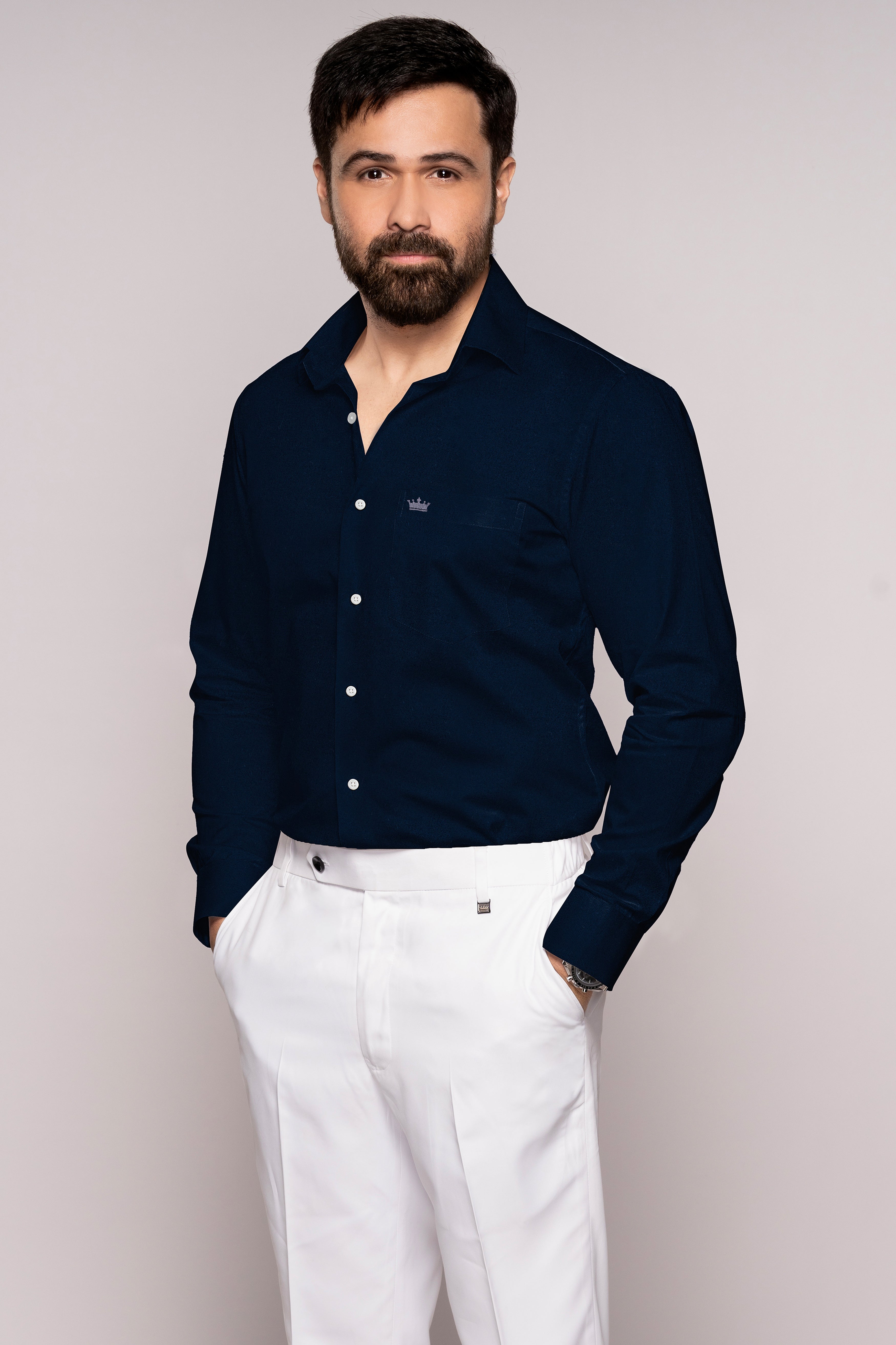 Mirage Blue Premium Cotton Shirt