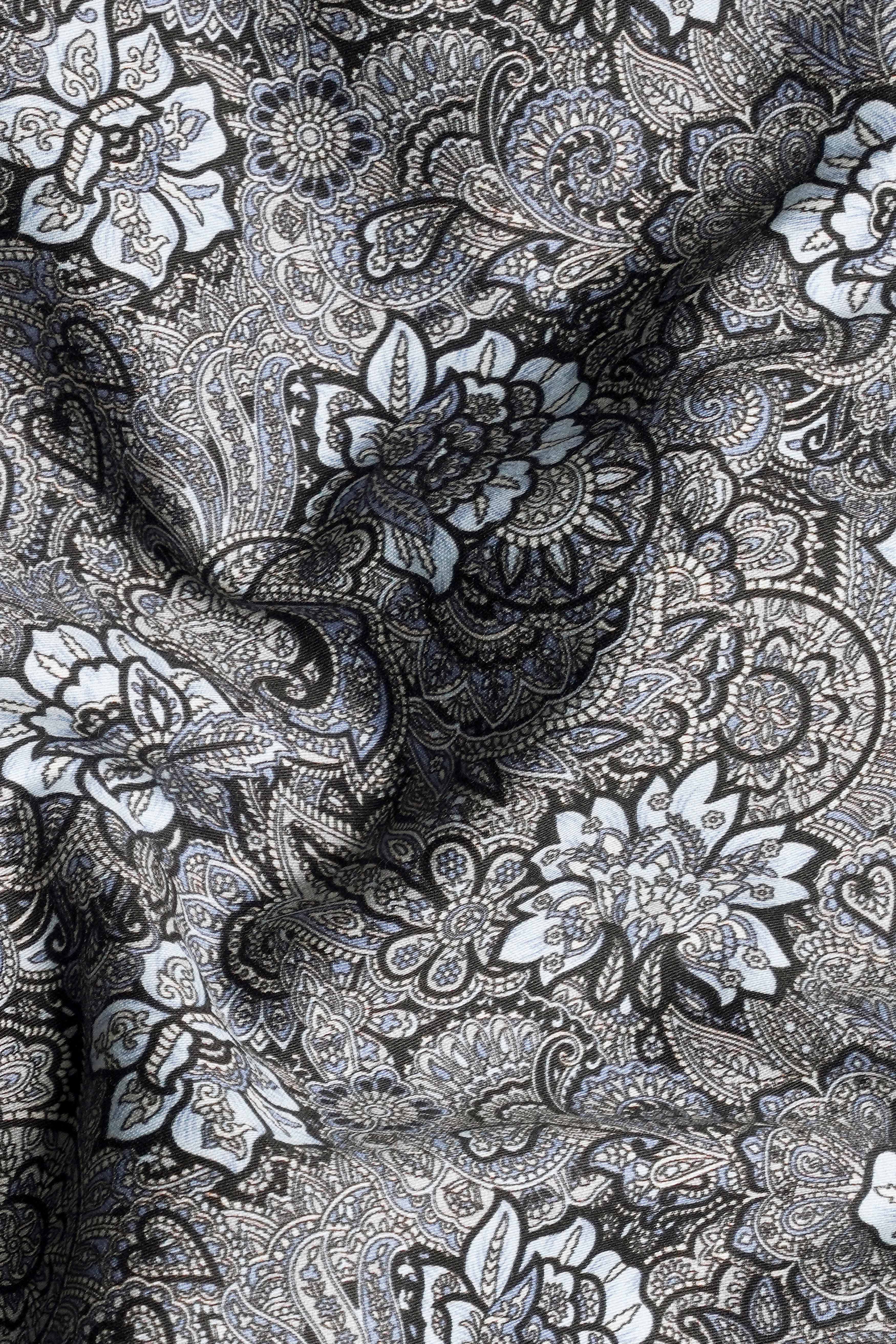 Mountain Mist Gray and Tuatara Brown Floral Printed Subtle Sheen Super Soft Premium Cotton Shirt 11759-38, 11759-H-38, 11759-39, 11759-H-39, 11759-40, 11759-H-40, 11759-42, 11759-H-42, 11759-44, 11759-H-44, 11759-46, 11759-H-46, 11759-48, 11759-H-48, 11759-50, 11759-H-50, 11759-52, 11759-H-52