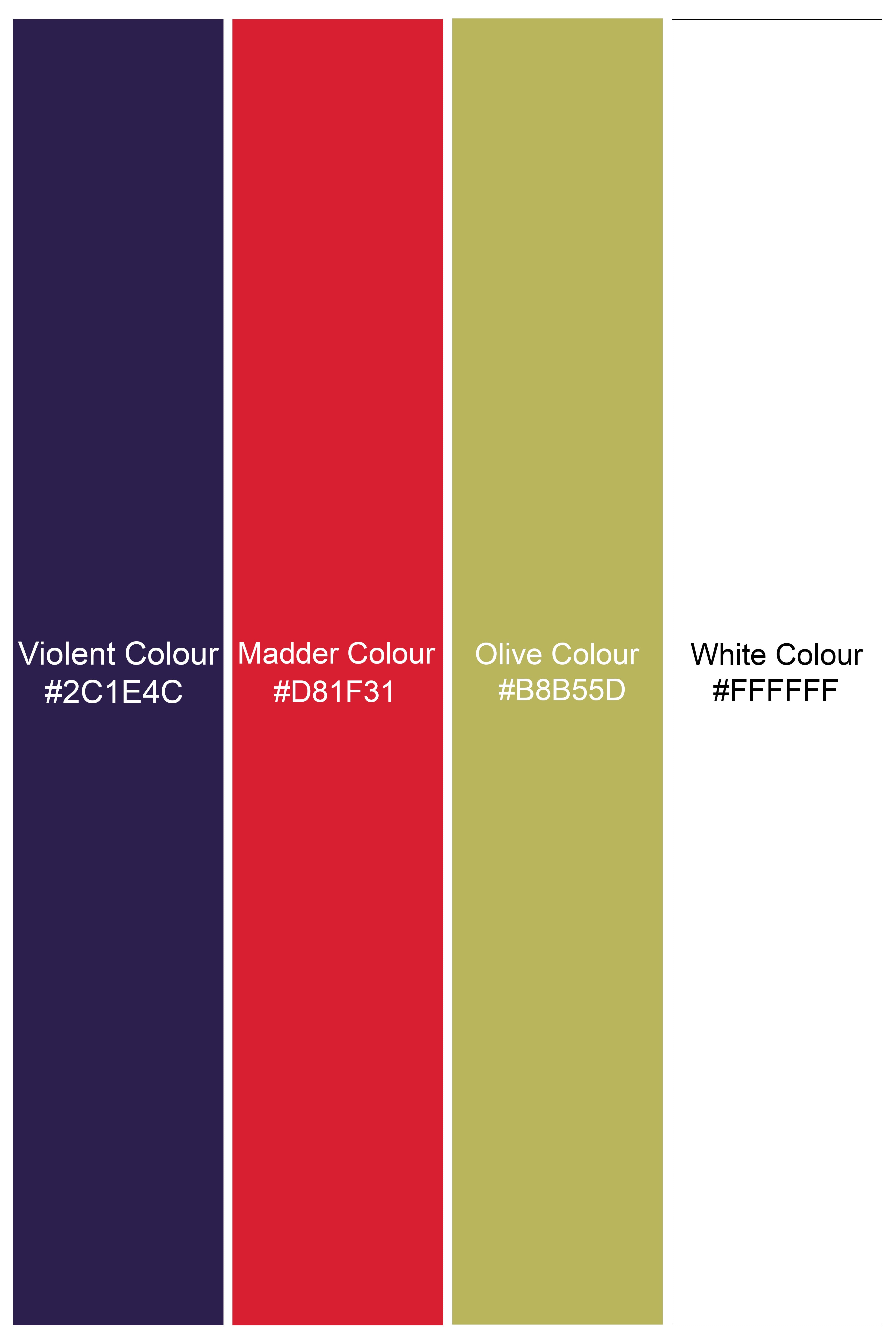 Violent Purple and Madder Red Multicolour Paisley Printed Subtle Sheen Super soft Premium Cotton Shirt 11763-38, 11763-H-38, 11763-39, 11763-H-39, 11763-40, 11763-H-40, 11763-42, 11763-H-42, 11763-44, 11763-H-44, 11763-46, 11763-H-46, 11763-48, 11763-H-48, 11763-50, 11763-H-50, 11763-52, 11763-H-52