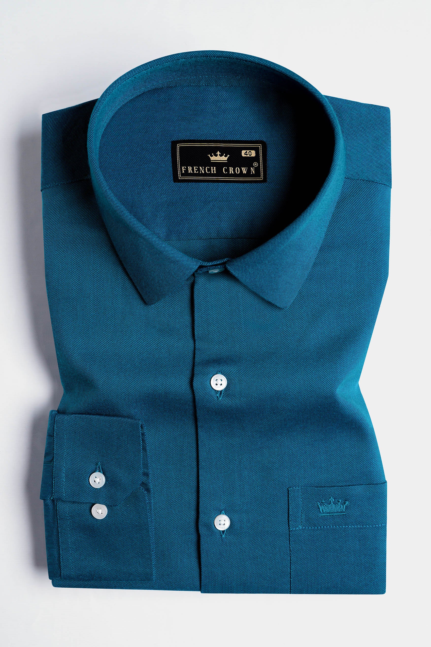 Prussian Blue Royal Oxford Shirt
