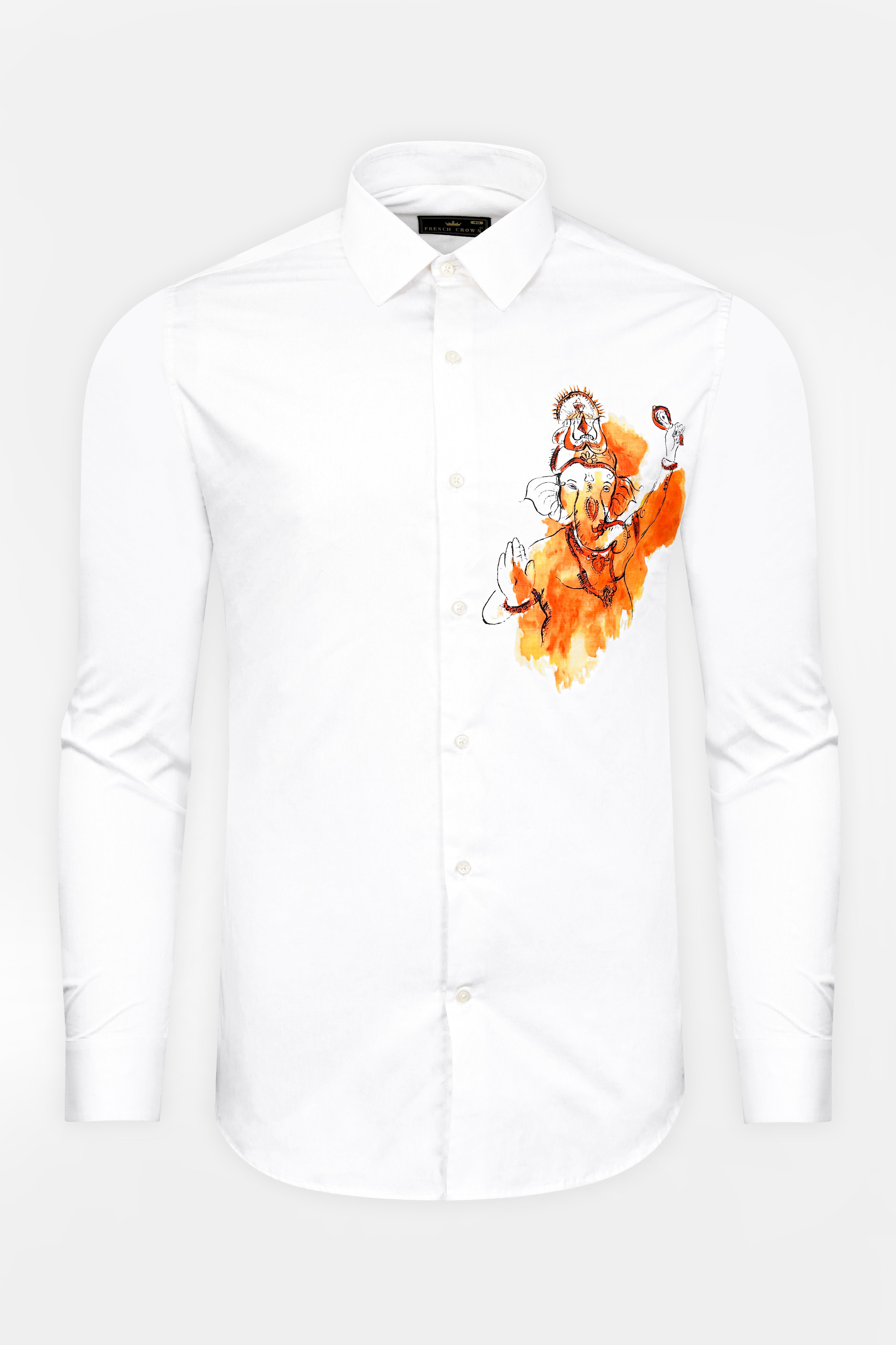 Bright White Lord Ganesha Printed Subtle Sheen Super Soft Premium Cotton Designer Shirt 11923-RPRT89-38, 11923-RPRT89-H-38, 11923-RPRT89-39, 11923-RPRT89-H-39, 11923-RPRT89-40, 11923-RPRT89-H-40, 11923-RPRT89-42, 11923-RPRT89-H-42, 11923-RPRT89-44, 11923-RPRT89-H-44, 11923-RPRT89-46, 11923-RPRT89-H-46, 11923-RPRT89-48, 11923-RPRT89-H-48, 11923-RPRT89-50, 11923-RPRT89-H-50, 11923-RPRT89-52, 11923-RPRT89-H-52