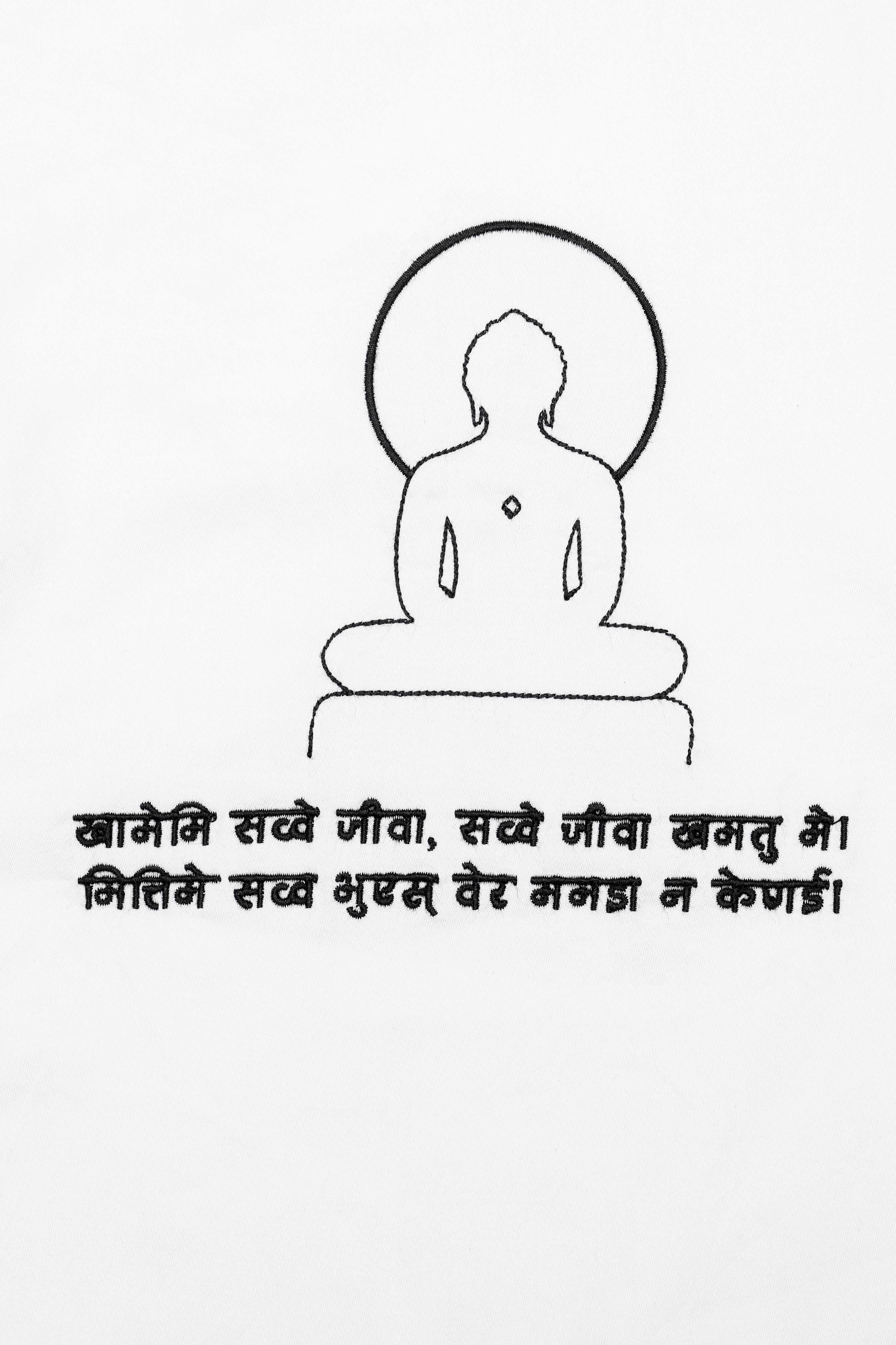 Bright White Gautam Budha Embroidered Subtle Sheen Super Super Soft Premium Cotton Designer Shirt 11936-E297-38, 11936-E297-H-38, 11936-E297-39, 11936-E297-H-39, 11936-E297-40, 11936-E297-H-40, 11936-E297-42, 11936-E297-H-42, 11936-E297-44, 11936-E297-H-44, 11936-E297-46, 11936-E297-H-46, 11936-E297-48, 11936-E297-H-48, 11936-E297-50, 11936-E297-H-50, 11936-E297-52, 11936-E297-H-52