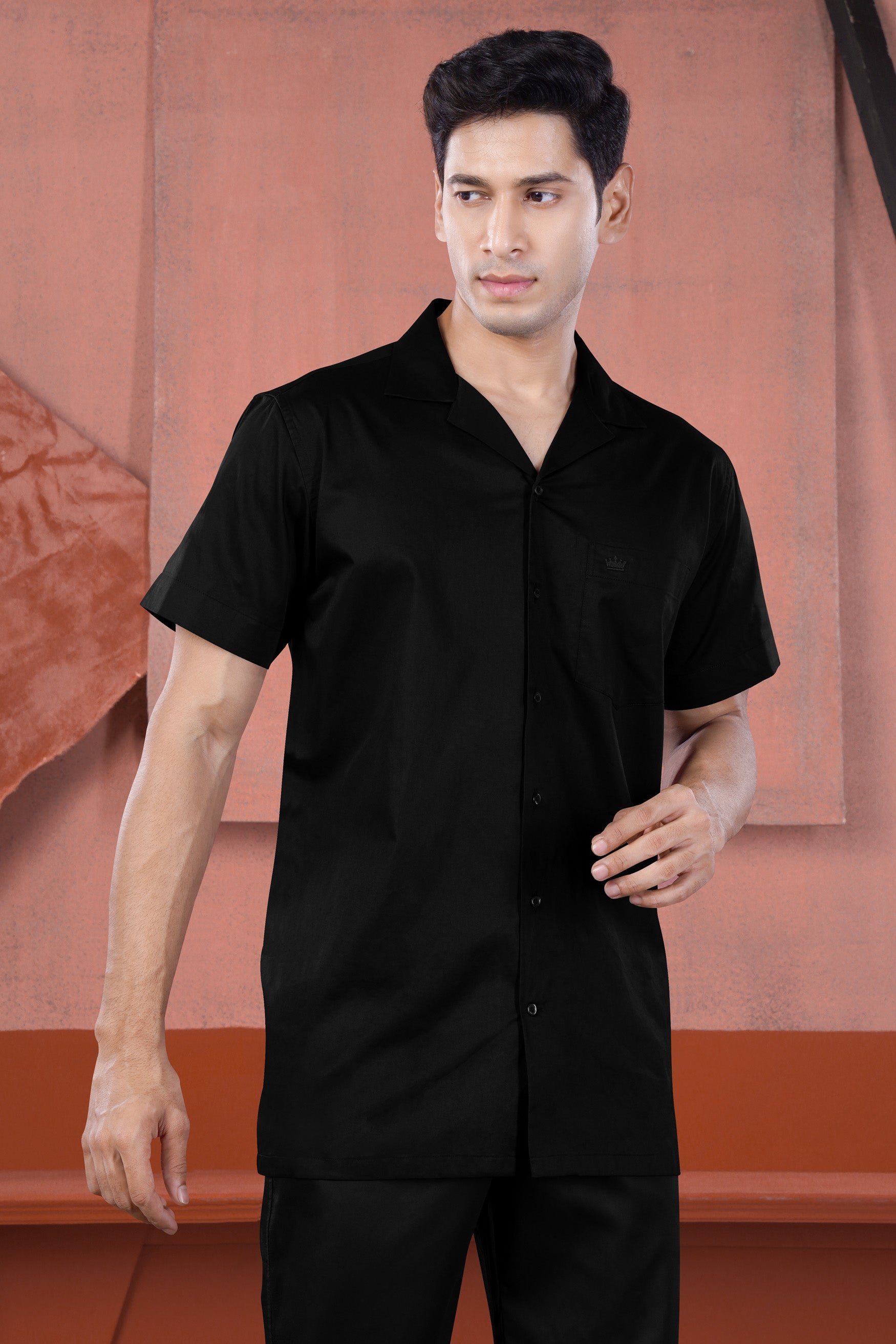 Jade Black Premium Cotton Co-Ord Set