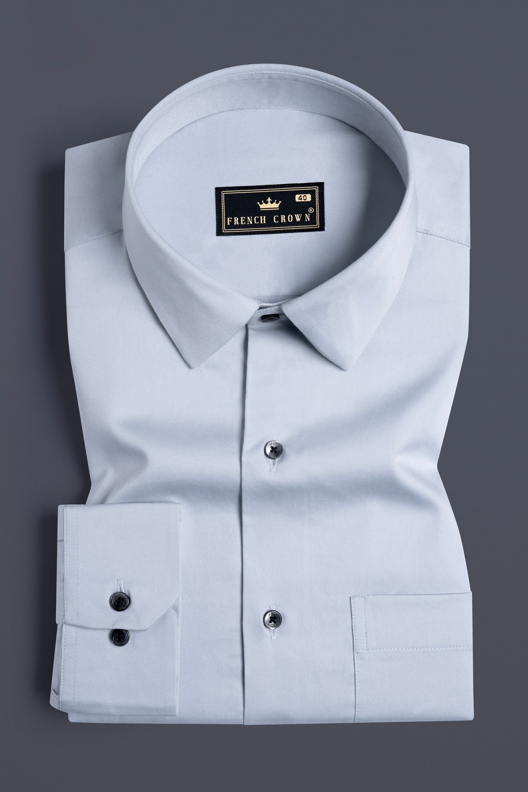 Mischka Gray Subtle Sheen Super Soft Premium Cotton Shirt