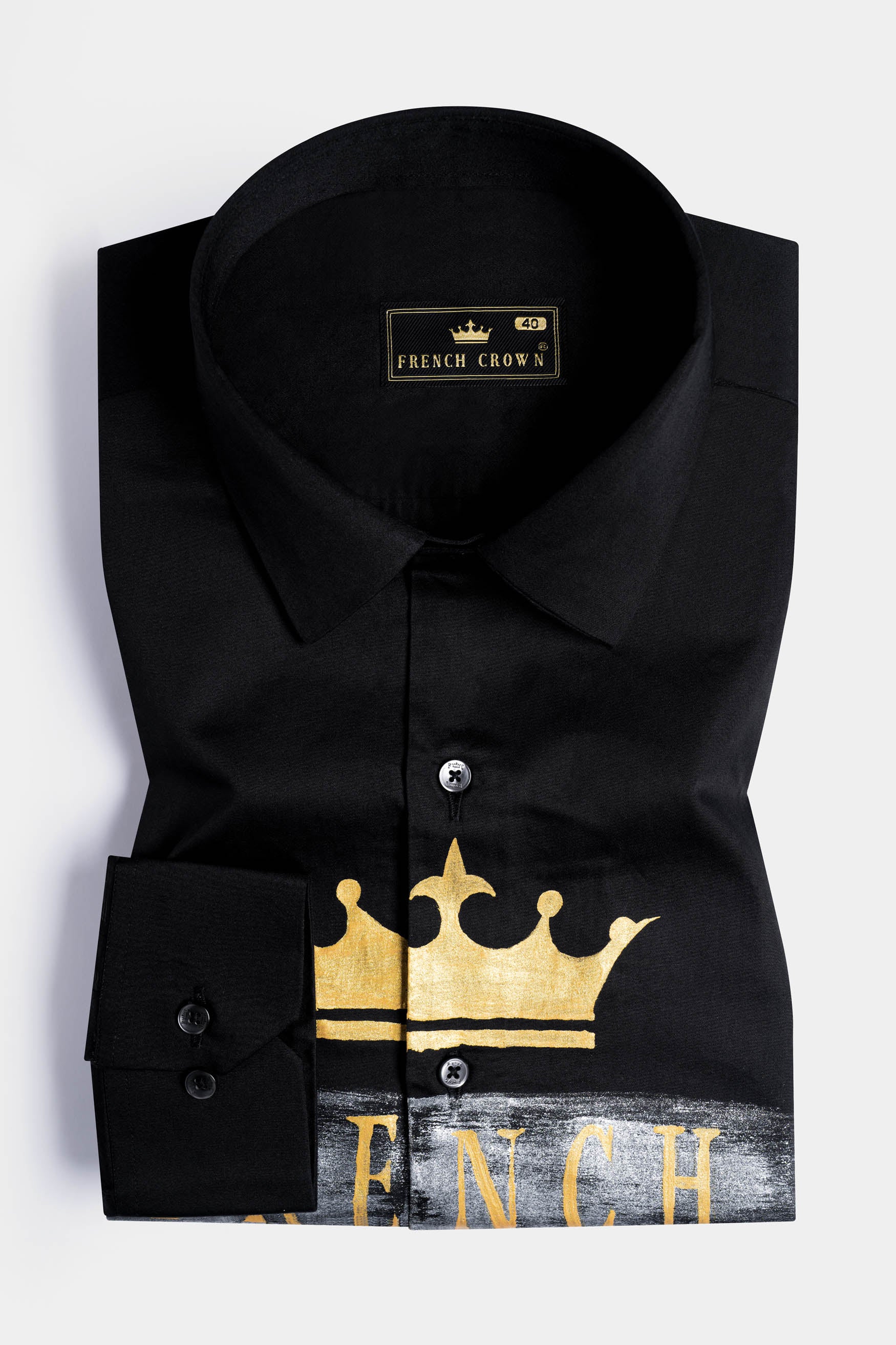 Jade Black Brand Name Hand painted Subtle Sheen Super Soft Premium Cotton Designer Shirt 12054-BLK-NP-ART-38, 12054-BLK-NP-ART-H-38, 12054-BLK-NP-ART-39, 12054-BLK-NP-ART-H-39, 12054-BLK-NP-ART-40, 12054-BLK-NP-ART-H-40, 12054-BLK-NP-ART-42, 12054-BLK-NP-ART-H-42, 12054-BLK-NP-ART-44, 12054-BLK-NP-ART-H-44, 12054-BLK-NP-ART-46, 12054-BLK-NP-ART-H-46, 12054-BLK-NP-ART-48, 12054-BLK-NP-ART-H-48, 12054-BLK-NP-ART-50, 12054-BLK-NP-ART-H-50, 12054-BLK-NP-ART-52, 12054-BLK-NP-ART-H-52