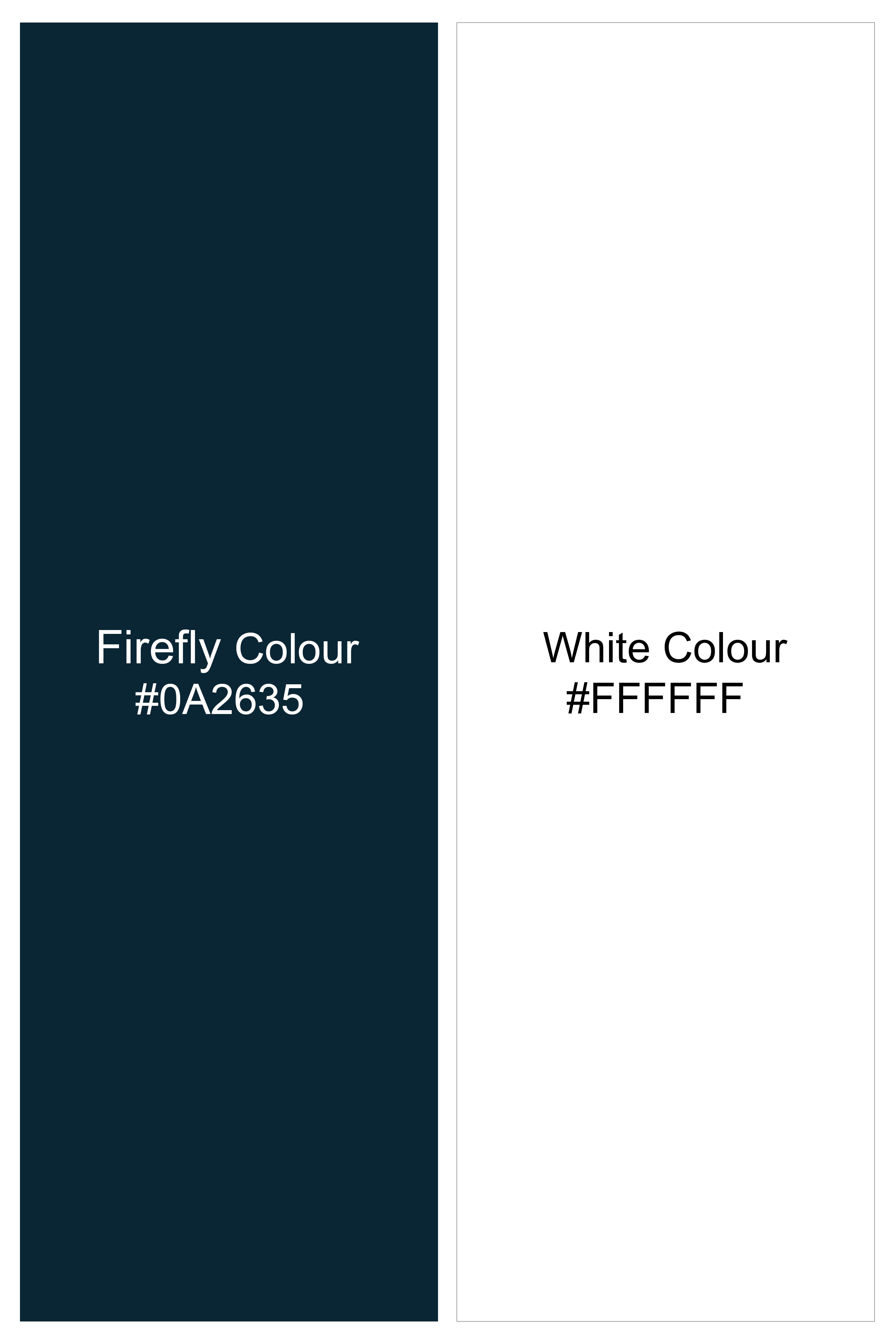 Firefly Blue and White with Brand Elements and Geometric Printed Subtle Sheen Super Soft Premium Cotton Designer Shirt 12100-38, 12100-H-38, 12100-39, 12100-H-39, 12100-40, 12100-H-40, 12100-42, 12100-H-42, 12100-44, 12100-H-44, 12100-46, 12100-H-46, 12100-48, 12100-H-48, 12100-50, 12100-H-50, 12100-52, 12100-H-52