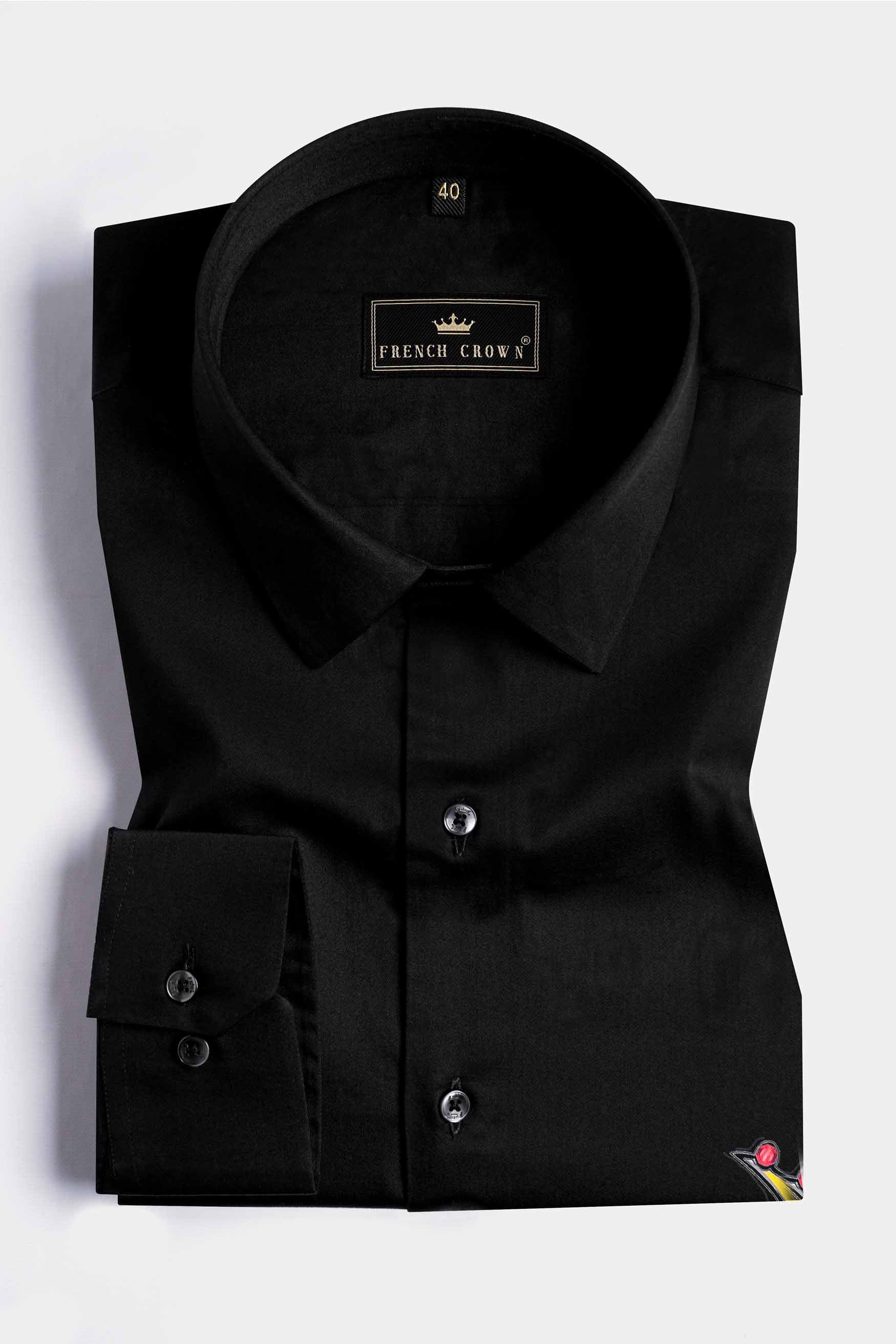 Jade Black Brand Elements with Tiger Printed Subtle Sheen Super Soft Premium Cotton Designer Shirt 12117-BLK-RPRT124-38, 12117-BLK-RPRT124-H-38, 12117-BLK-RPRT124-39, 12117-BLK-RPRT124-H-39, 12117-BLK-RPRT124-40, 12117-BLK-RPRT124-H-40, 12117-BLK-RPRT124-42, 12117-BLK-RPRT124-H-42, 12117-BLK-RPRT124-44, 12117-BLK-RPRT124-H-44, 12117-BLK-RPRT124-46, 12117-BLK-RPRT124-H-46, 12117-BLK-RPRT124-48, 12117-BLK-RPRT124-H-48, 12117-BLK-RPRT124-50, 12117-BLK-RPRT124-H-50, 12117-BLK-RPRT124-52, 12117-BLK-RPRT124-H-52