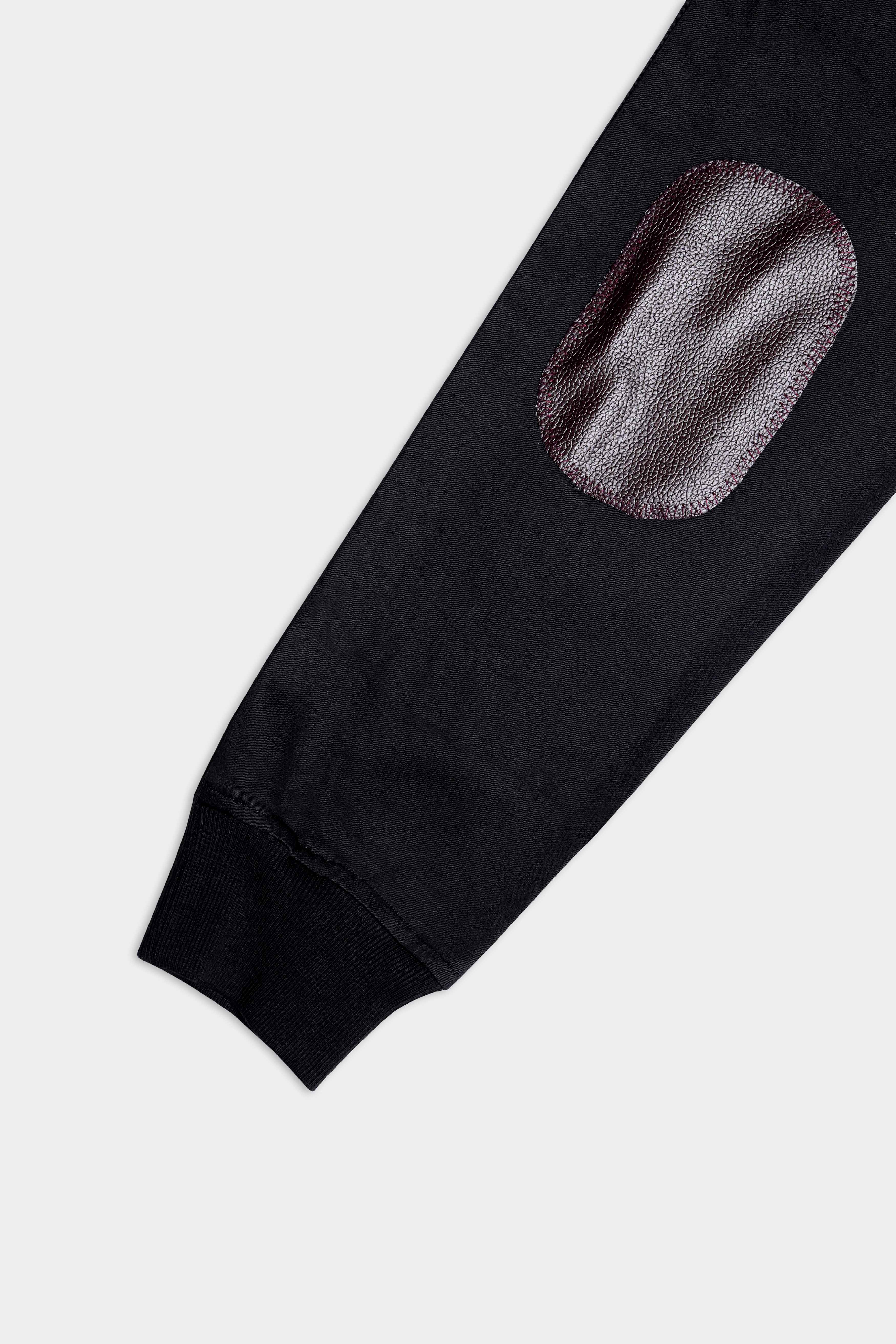 Jade Black Premium Cotton Bomber Jacket