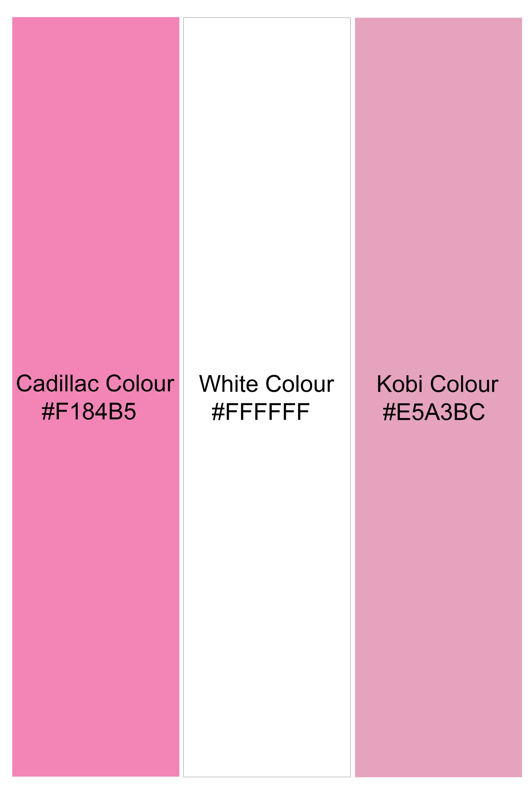 Bright White and Cadillac Pink Gingham Checkered Premium Cotton Shirt 12194-38, 12194-H-38, 12194-39, 12194-H-39, 12194-40, 12194-H-40, 12194-42, 12194-H-42, 12194-44, 12194-H-44, 12194-46, 12194-H-46, 12194-48, 12194-H-48, 12194-50, 12194-H-50, 12194-52, 12194-H-52