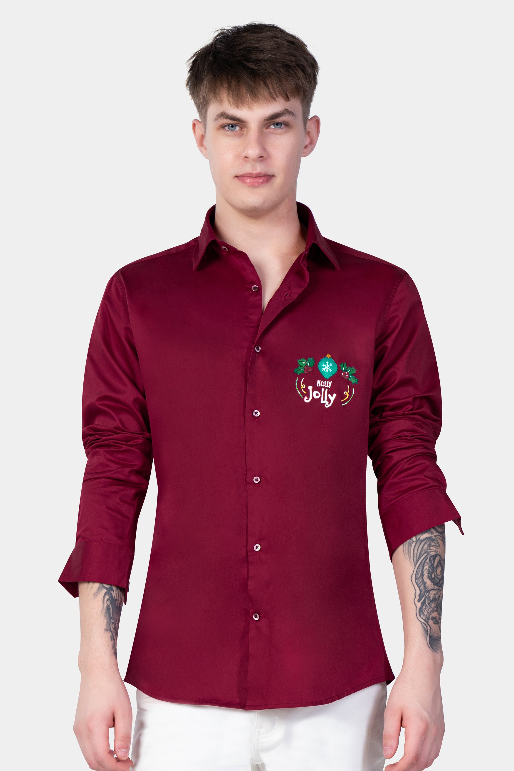 Paprika Red Holly Jolly Hand Painted Subtle Sheen Super Soft Premium Cotton Designer Shirt 12217-NP-MN-ART-38, 12217-NP-MN-ART-H-38, 12217-NP-MN-ART-39, 12217-NP-MN-ART-H-39, 12217-NP-MN-ART-40, 12217-NP-MN-ART-H-40, 12217-NP-MN-ART-42, 12217-NP-MN-ART-H-42, 12217-NP-MN-ART-44, 12217-NP-MN-ART-H-44, 12217-NP-MN-ART-46, 12217-NP-MN-ART-H-46, 12217-NP-MN-ART-48, 12217-NP-MN-ART-H-48, 12217-NP-MN-ART-50, 12217-NP-MN-ART-H-50, 12217-NP-MN-ART-52, 12217-NP-MN-ART-H-52