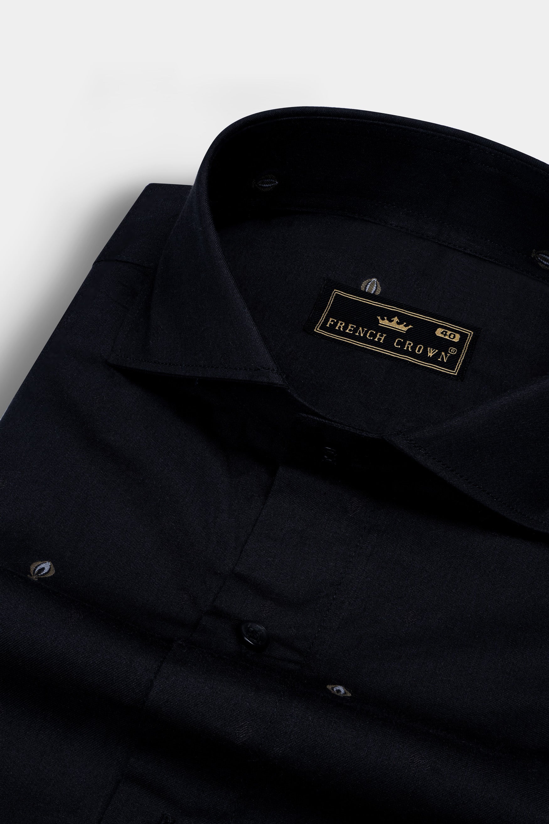 Jade Black Jacquard Textured Premium Giza Cotton Shirt 12363-CA-BLK-38, 12363-CA-BLK-H-38, 12363-CA-BLK-39, 12363-CA-BLK-H-39, 12363-CA-BLK-40, 12363-CA-BLK-H-40, 12363-CA-BLK-42, 12363-CA-BLK-H-42, 12363-CA-BLK-44, 12363-CA-BLK-H-44, 12363-CA-BLK-46, 12363-CA-BLK-H-46, 12363-CA-BLK-48, 12363-CA-BLK-H-48, 12363-CA-BLK-50, 12363-CA-BLK-H-50, 12363-CA-BLK-52, 12363-CA-BLK-H-52