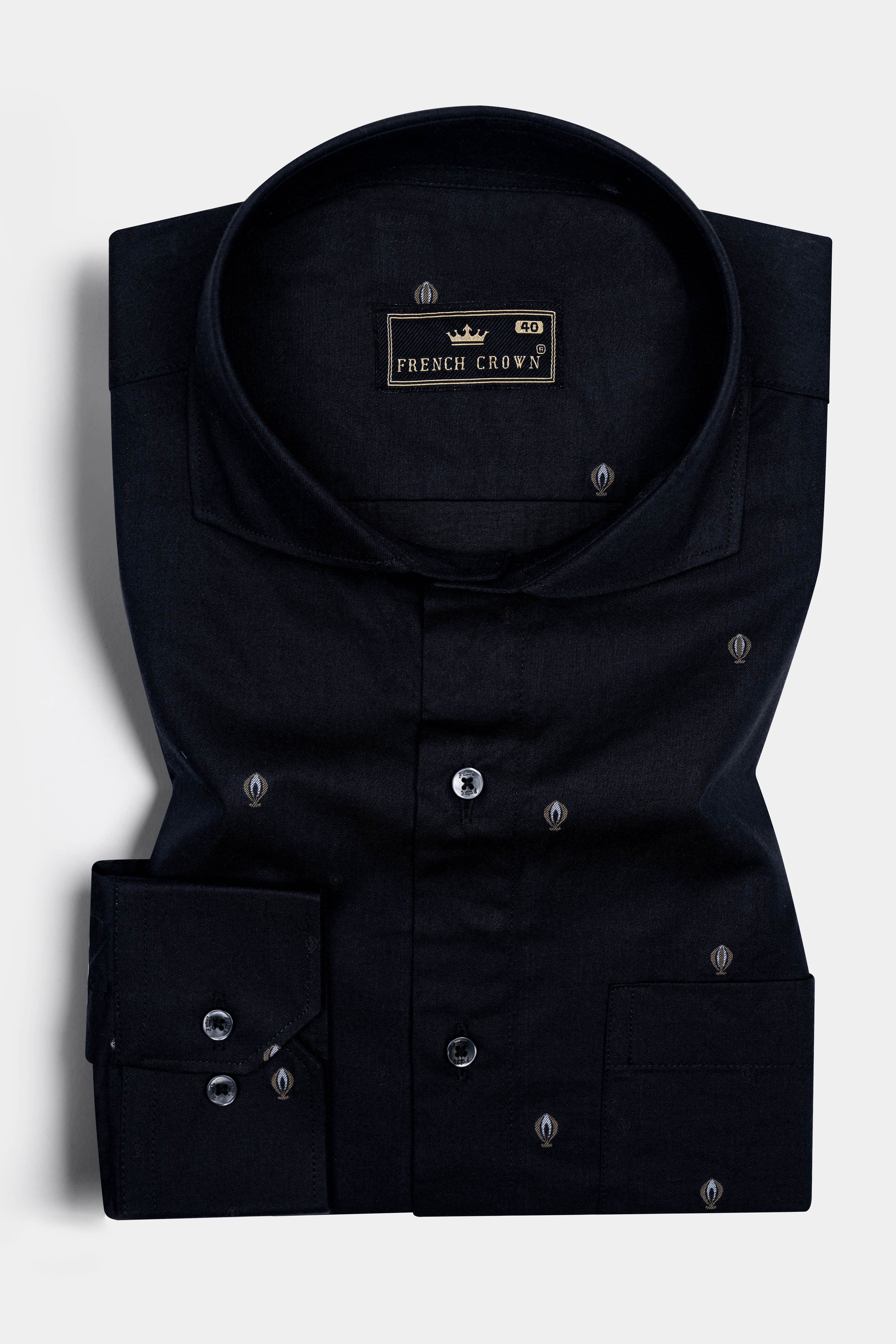 Jade Black Jacquard Textured Premium Giza Cotton Shirt 12363-CA-BLK-38, 12363-CA-BLK-H-38, 12363-CA-BLK-39, 12363-CA-BLK-H-39, 12363-CA-BLK-40, 12363-CA-BLK-H-40, 12363-CA-BLK-42, 12363-CA-BLK-H-42, 12363-CA-BLK-44, 12363-CA-BLK-H-44, 12363-CA-BLK-46, 12363-CA-BLK-H-46, 12363-CA-BLK-48, 12363-CA-BLK-H-48, 12363-CA-BLK-50, 12363-CA-BLK-H-50, 12363-CA-BLK-52, 12363-CA-BLK-H-52