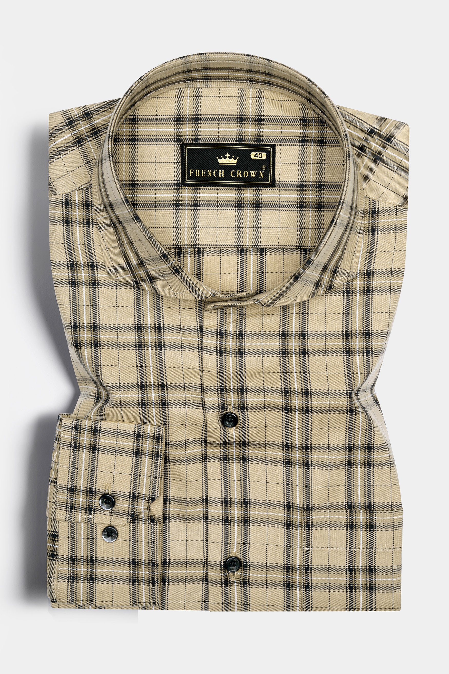 Stone Brown And Tealish Black Twill Checked  Premium Cotton Shirt 12365-CA-BLK-38, 12365-CA-BLK-H-38, 12365-CA-BLK-39, 12365-CA-BLK-H-39, 12365-CA-BLK-40, 12365-CA-BLK-H-40, 12365-CA-BLK-42, 12365-CA-BLK-H-42, 12365-CA-BLK-44, 12365-CA-BLK-H-44, 12365-CA-BLK-46, 12365-CA-BLK-H-46, 12365-CA-BLK-48, 12365-CA-BLK-H-48, 12365-CA-BLK-50, 12365-CA-BLK-H-50, 12365-CA-BLK-52, 12365-CA-BLK-H-52