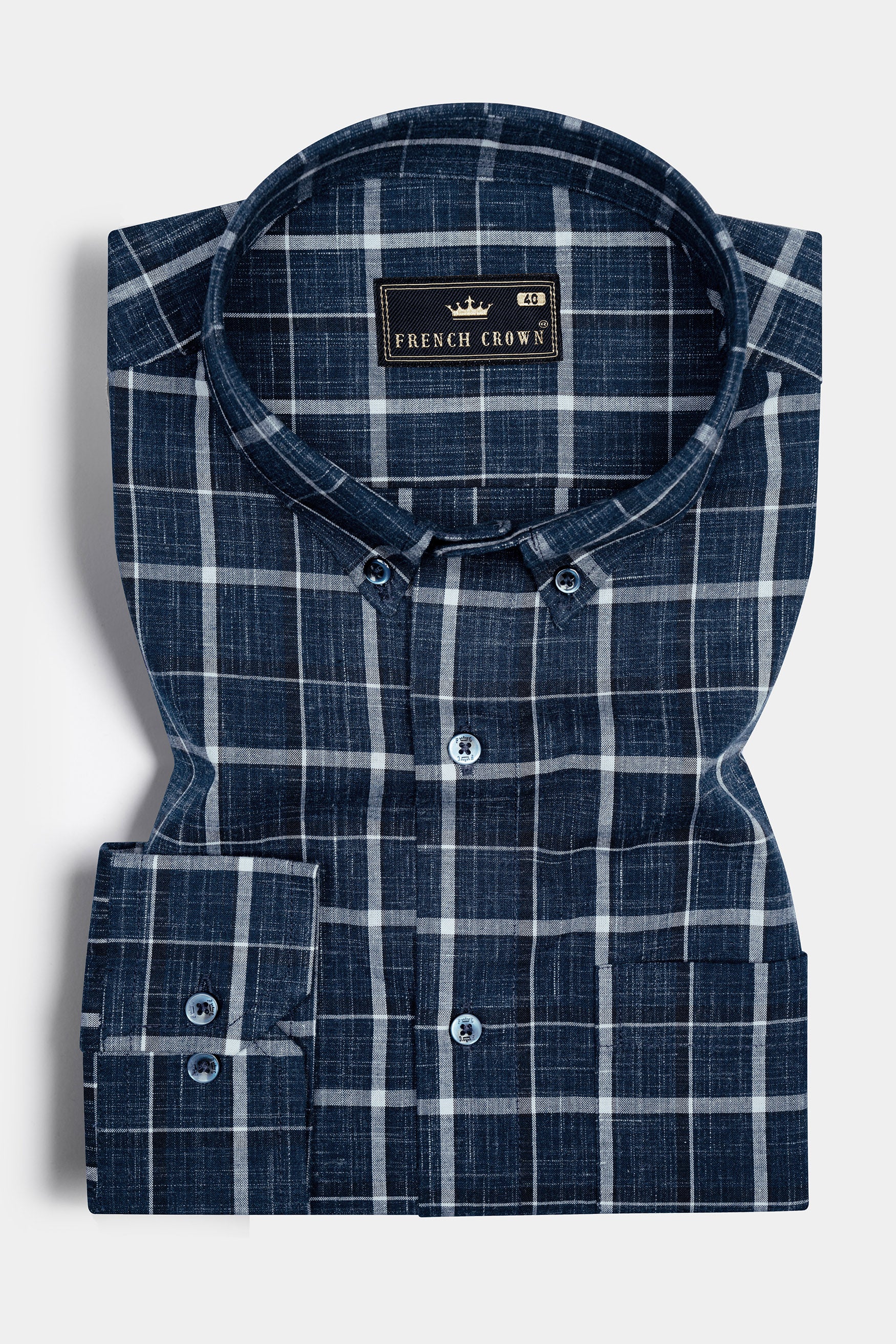 Cloud Burst Blue and Jade Black Plaid Chambray Shirt 12369-BD-BLE-38, 12369-BD-BLE-H-38, 12369-BD-BLE-39, 12369-BD-BLE-H-39, 12369-BD-BLE-40, 12369-BD-BLE-H-40, 12369-BD-BLE-42, 12369-BD-BLE-H-42, 12369-BD-BLE-44, 12369-BD-BLE-H-44, 12369-BD-BLE-46, 12369-BD-BLE-H-46, 12369-BD-BLE-48, 12369-BD-BLE-H-48, 12369-BD-BLE-50, 12369-BD-BLE-H-50, 12369-BD-BLE-52, 12369-BD-BLE-H-52