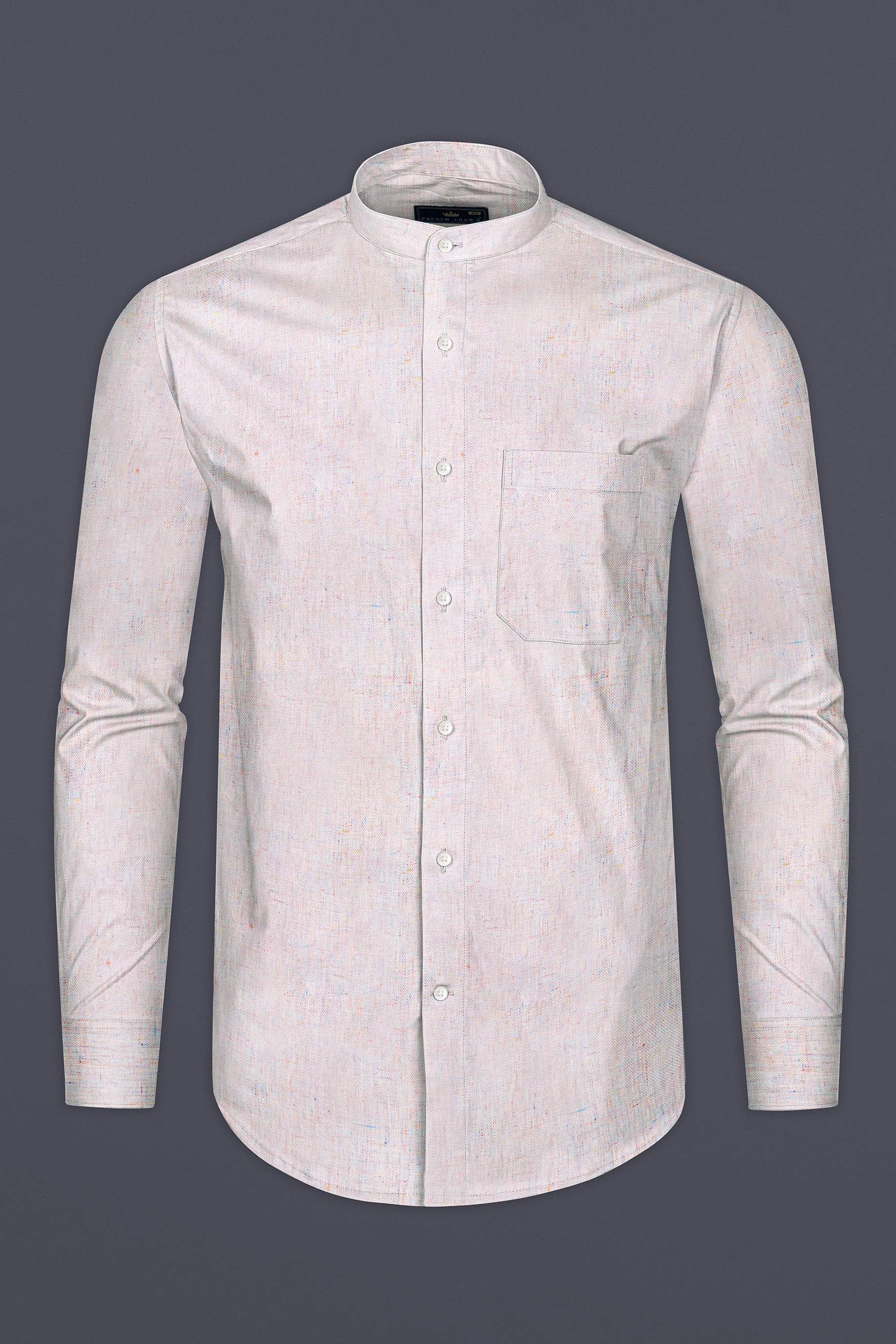 Oyster Cream Chambray Premium Giza Cotton Shirt 12376-M-38, 12376-M-H-38, 12376-M-39, 12376-M-H-39, 12376-M-40, 12376-M-H-40, 12376-M-42, 12376-M-H-42, 12376-M-44, 12376-M-H-44, 12376-M-46, 12376-M-H-46, 12376-M-48, 12376-M-H-48, 12376-M-50, 12376-M-H-50, 12376-M-52, 12376-M-H-52