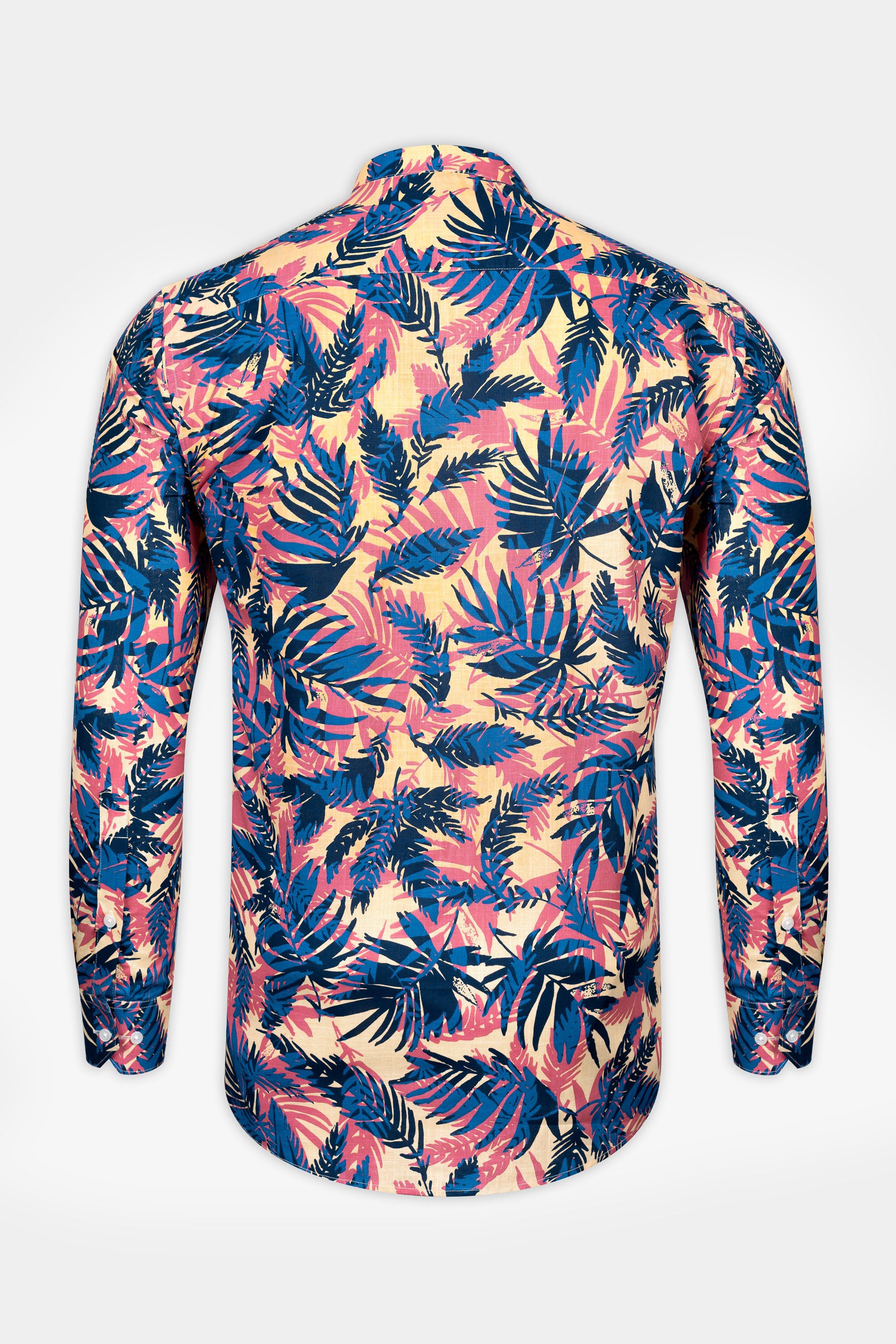 Contessa red and Regal Blue Wild leaf printed Chambray Giza Cotton casual shirt 12389-M-38, 12389-M-H-38, 12389-M-39, 12389-M-H-39, 12389-M-40, 12389-M-H-40, 12389-M-42, 12389-M-H-42, 12389-M-44, 12389-M-H-44, 12389-M-46, 12389-M-H-46, 12389-M-48, 12389-M-H-48, 12389-M-50, 12389-M-H-50, 12389-M-52, 12389-M-H-52