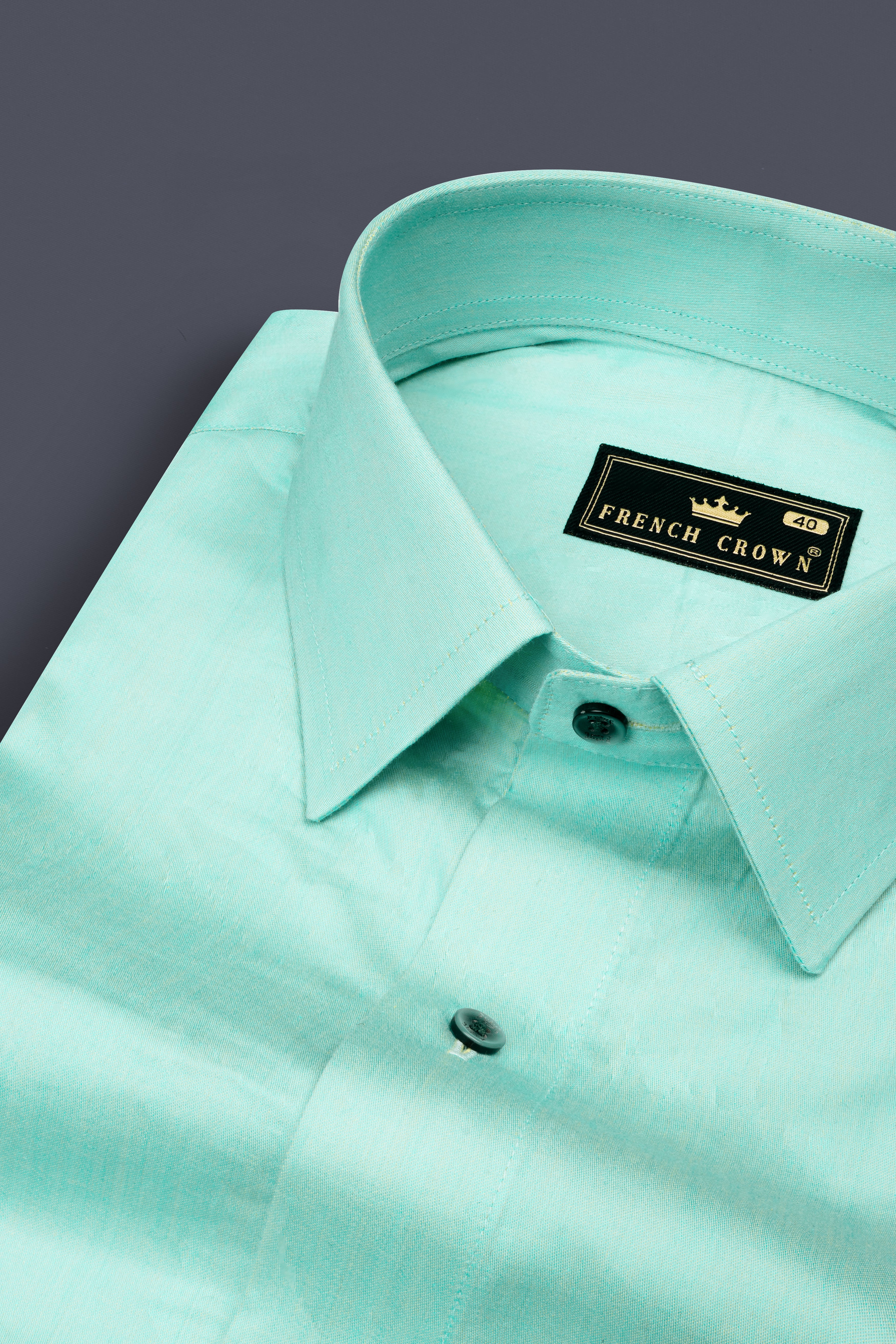 Downy Green Plain-solid Subtle Sheen Super Soft Premium Cotton Shirt 12395-GR-38, 12395-GR-H-38, 12395-GR-39, 12395-GR-H-39, 12395-GR-40, 12395-GR-H-40, 12395-GR-42, 12395-GR-H-42, 12395-GR-44, 12395-GR-H-44, 12395-GR-46, 12395-GR-H-46, 12395-GR-48, 12395-GR-H-48, 12395-GR-50, 12395-GR-H-50, 12395-GR-52, 12395-GR-H-52
