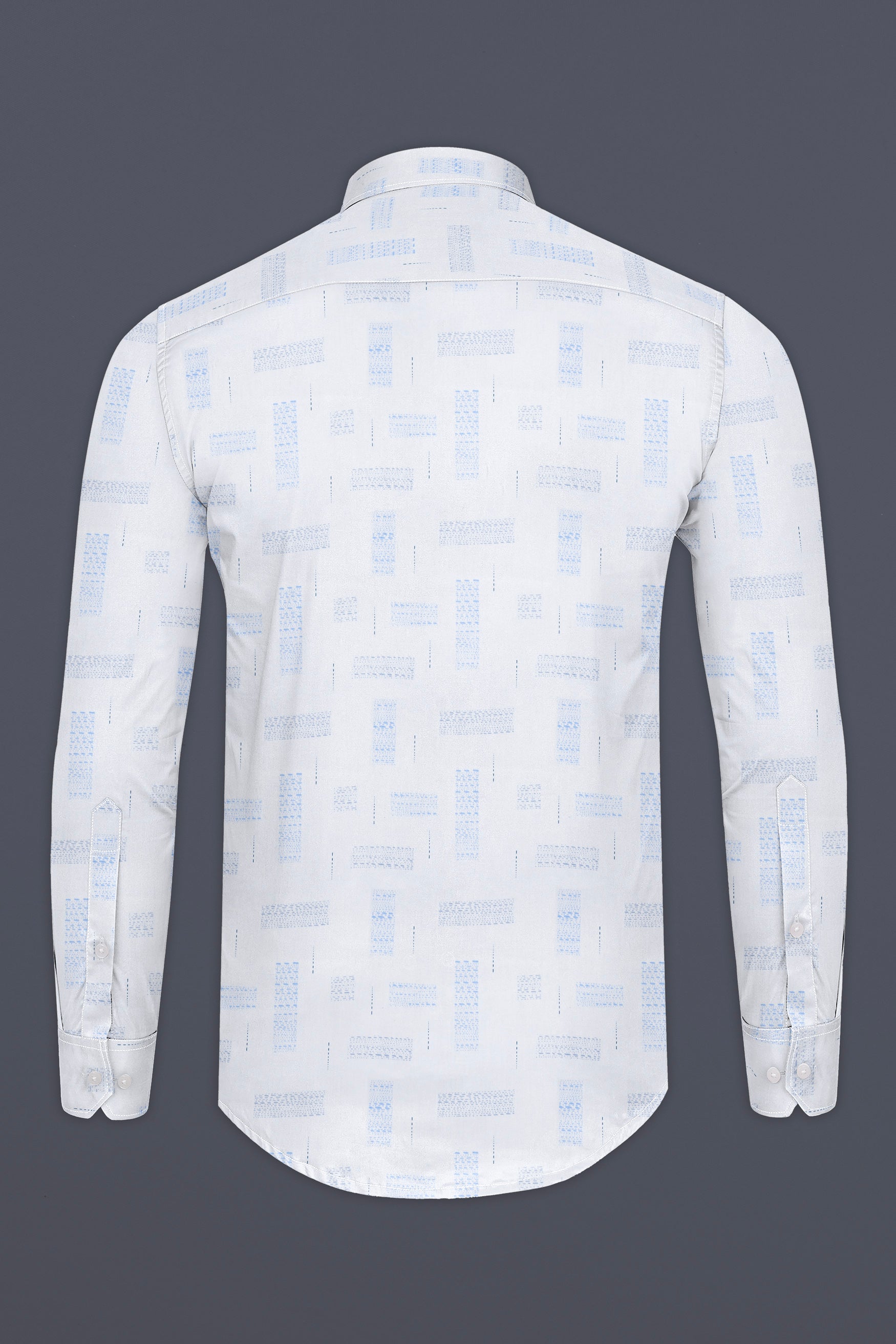 Bright White with Polo Blue Textured Subtle Sheen Super Soft Premium Cotton Shirt 12402-M-38, 12402-M-H-38, 12402-M-39, 12402-M-H-39, 12402-M-40, 12402-M-H-40, 12402-M-42, 12402-M-H-42, 12402-M-44, 12402-M-H-44, 12402-M-46, 12402-M-H-46, 12402-M-48, 12402-M-H-48, 12402-M-50, 12402-M-H-50, 12402-M-52, 12402-M-H-52