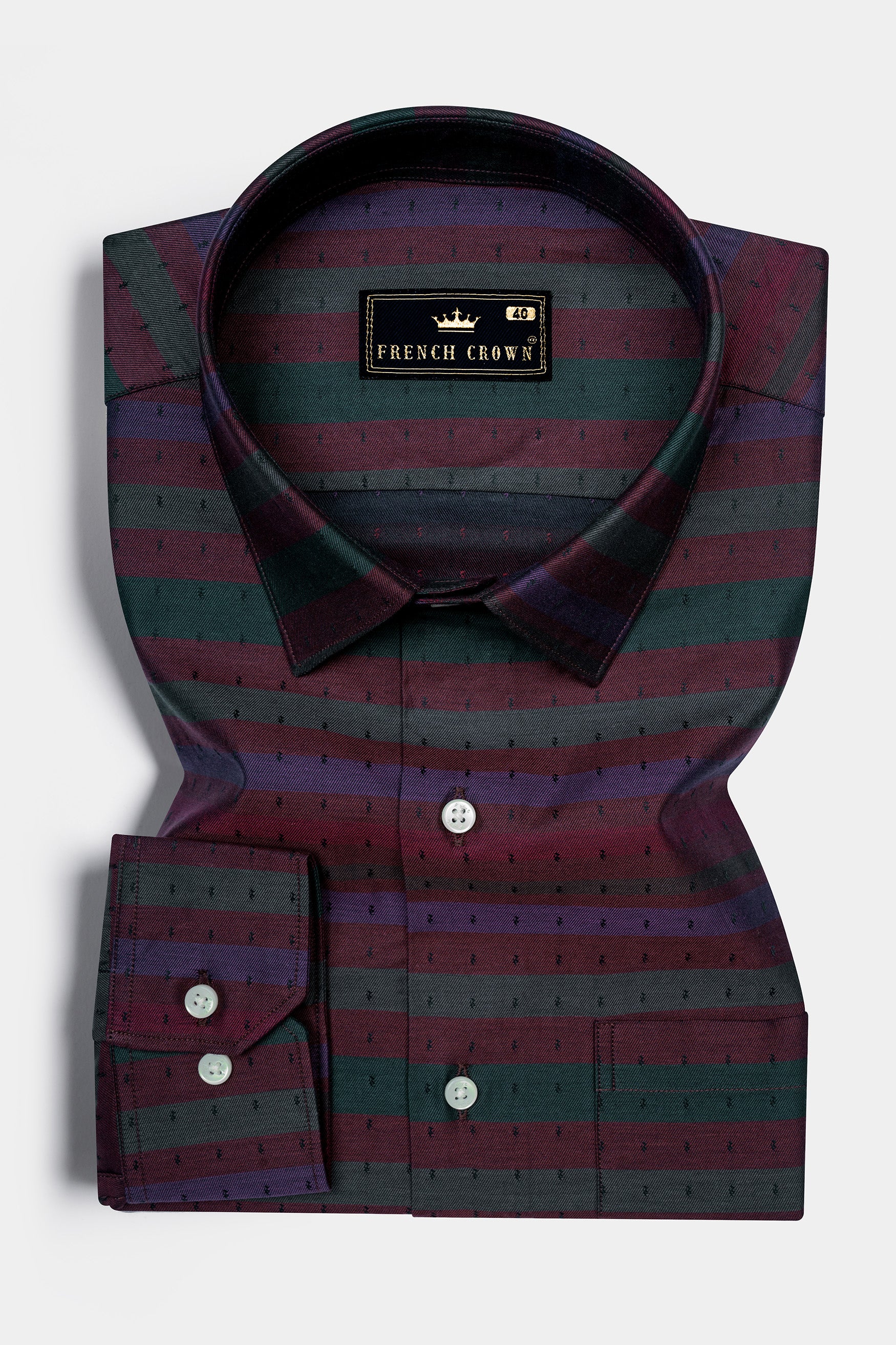 Rock Red and Byzantium Blue Jacquard Textured Premium Giza Cotton Shirt 12423-38, 12423-H-38, 12423-39, 12423-H-39, 12423-40, 12423-H-40, 12423-42, 12423-H-42, 12423-44, 12423-H-44, 12423-46, 12423-H-46, 12423-48, 12423-H-48, 12423-50, 12423-H-50, 12423-52, 12423-H-52