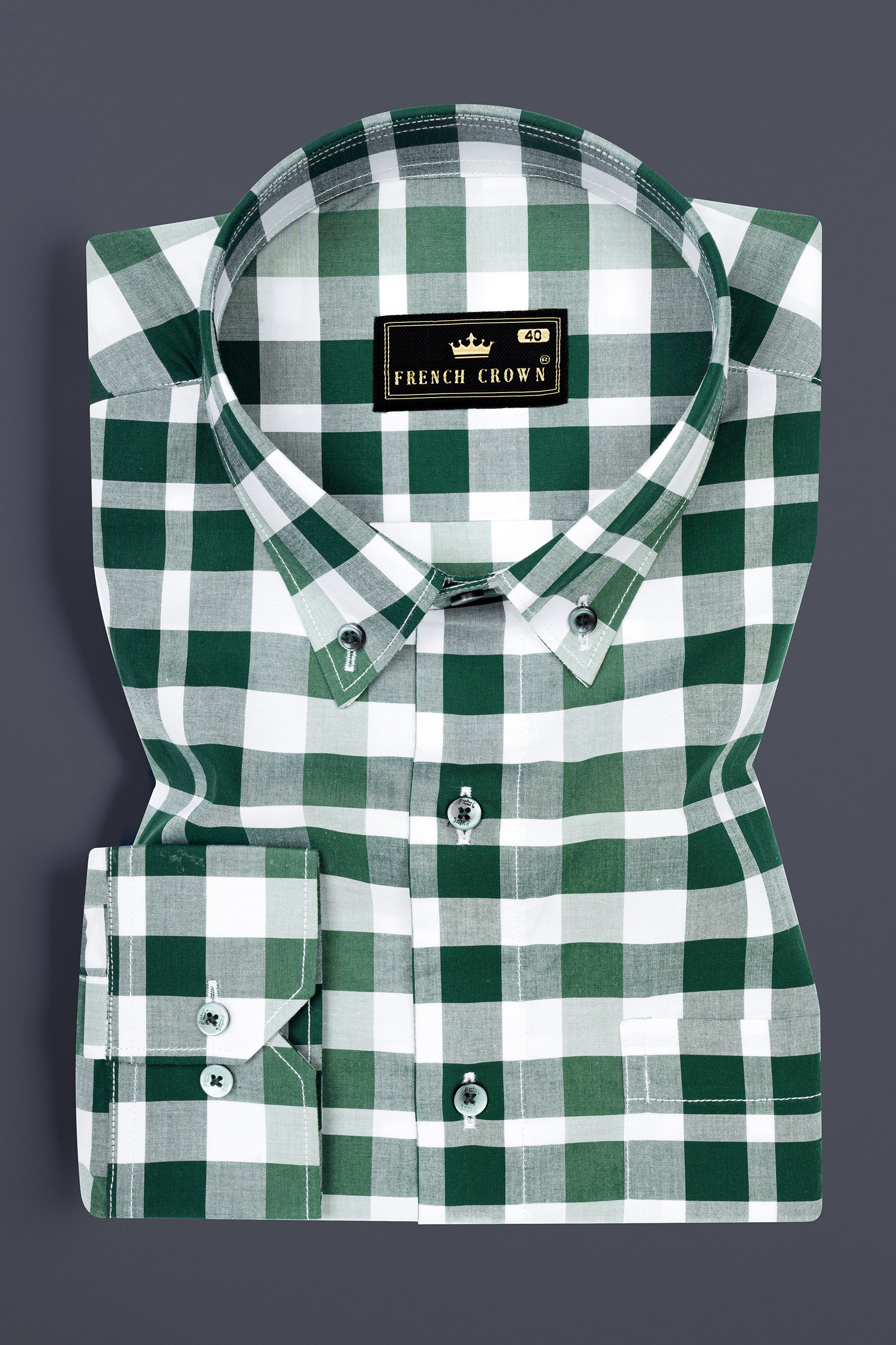 Plantation Green with white plaid dobby premium cotton shirt 12427-BD-GR-38, 12427-BD-GR-H-38, 12427-BD-GR-39, 12427-BD-GR-H-39, 12427-BD-GR-40, 12427-BD-GR-H-40, 12427-BD-GR-42, 12427-BD-GR-H-42, 12427-BD-GR-44, 12427-BD-GR-H-44, 12427-BD-GR-46, 12427-BD-GR-H-46, 12427-BD-GR-48, 12427-BD-GR-H-48, 12427-BD-GR-50, 12427-BD-GR-H-50, 12427-BD-GR-52, 12427-BD-GR-H-52