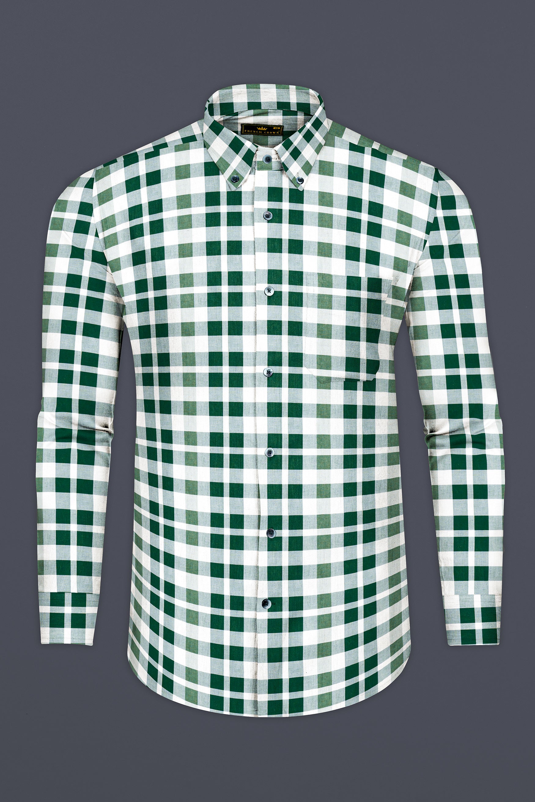 Plantation Green with white plaid dobby premium cotton shirt 12427-BD-GR-38, 12427-BD-GR-H-38, 12427-BD-GR-39, 12427-BD-GR-H-39, 12427-BD-GR-40, 12427-BD-GR-H-40, 12427-BD-GR-42, 12427-BD-GR-H-42, 12427-BD-GR-44, 12427-BD-GR-H-44, 12427-BD-GR-46, 12427-BD-GR-H-46, 12427-BD-GR-48, 12427-BD-GR-H-48, 12427-BD-GR-50, 12427-BD-GR-H-50, 12427-BD-GR-52, 12427-BD-GR-H-52