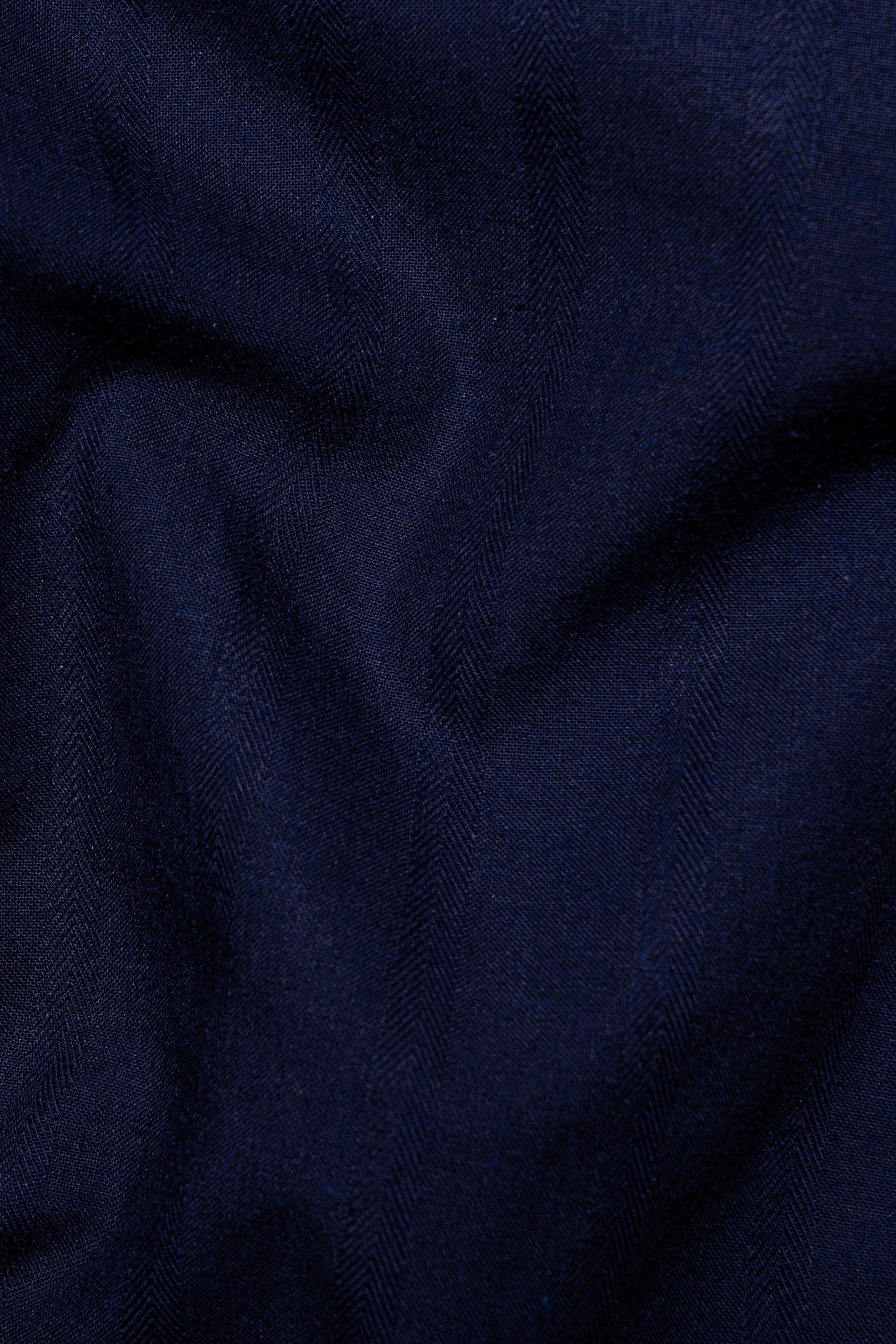 Ebony Blue Super Soft Dobby Premium Cotton Shirt