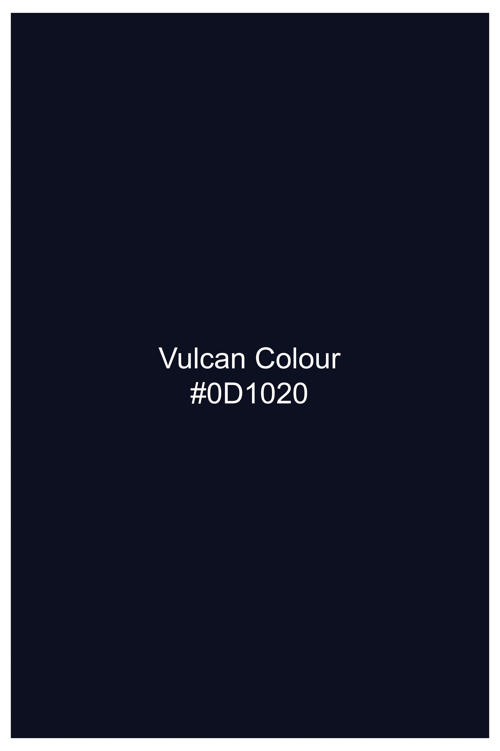 Vulcan blue Dobby Textured Premium Giza Cotton Shirt