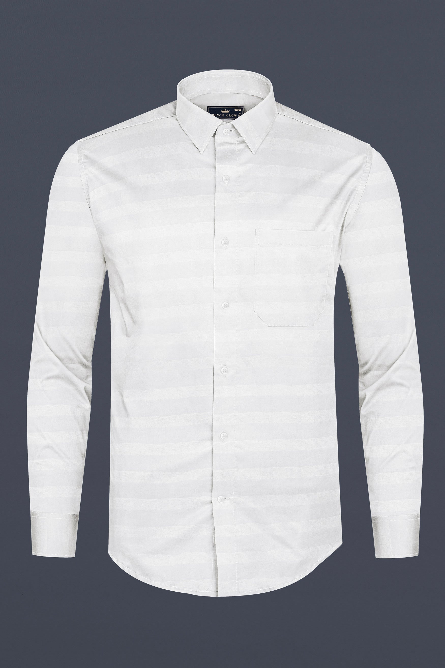 Bright White Dobby Textured Premium Cotton Shirt 12433-38, 12433-H-38, 12433-39, 12433-H-39, 12433-40, 12433-H-40, 12433-42, 12433-H-42, 12433-44, 12433-H-44, 12433-46, 12433-H-46, 12433-48, 12433-H-48, 12433-50, 12433-H-50, 12433-52, 12433-H-52