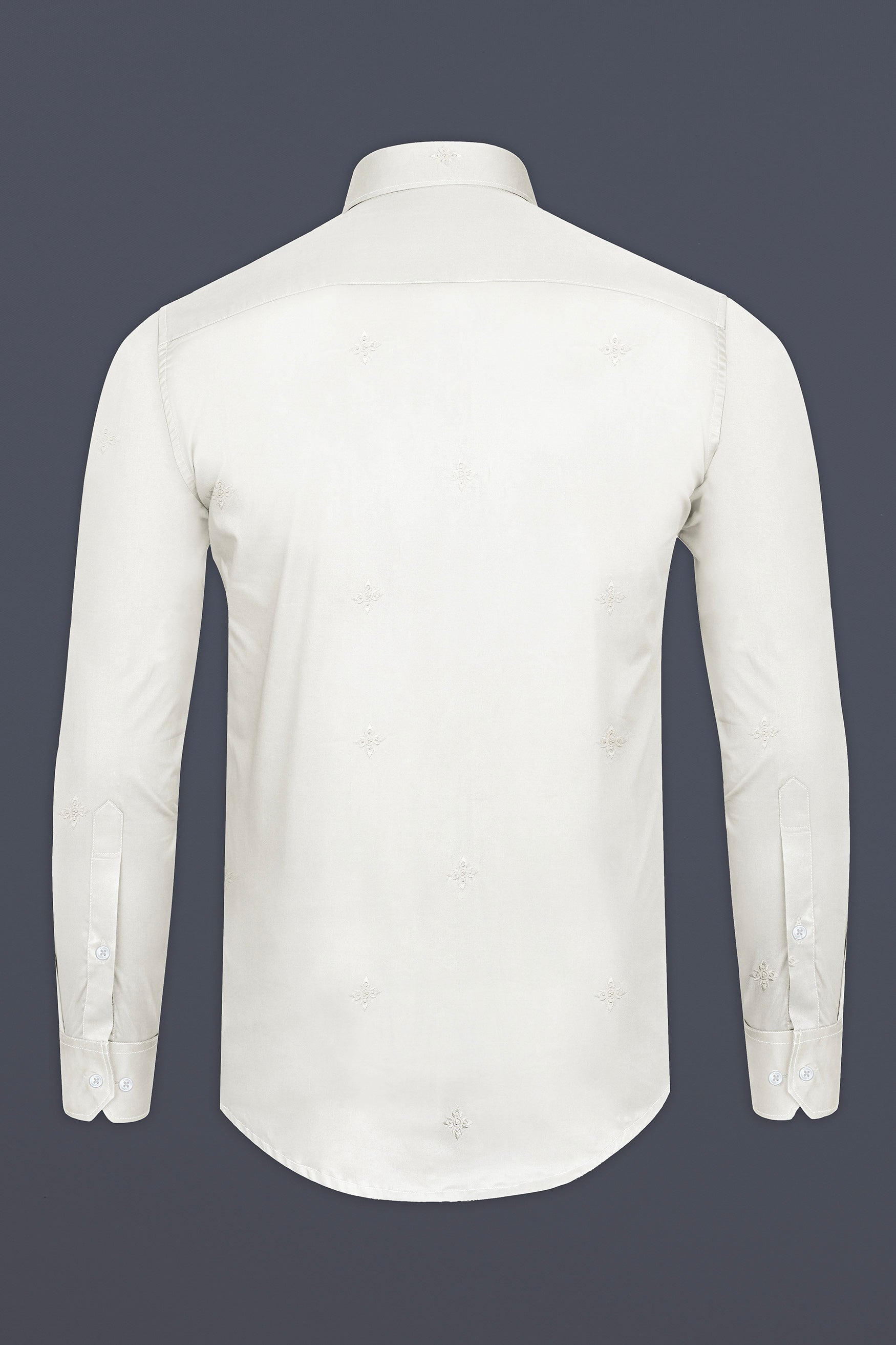 Porcelain Off White Subtle Sheen Embroidered Flower Super Soft Premium Cotton Shirt 12434-CA-38, 12434-CA-H-38, 12434-CA-39, 12434-CA-H-39, 12434-CA-40, 12434-CA-H-40, 12434-CA-42, 12434-CA-H-42, 12434-CA-44, 12434-CA-H-44, 12434-CA-46, 12434-CA-H-46, 12434-CA-48, 12434-CA-H-48, 12434-CA-50, 12434-CA-H-50, 12434-CA-52, 12434-CA-H-52