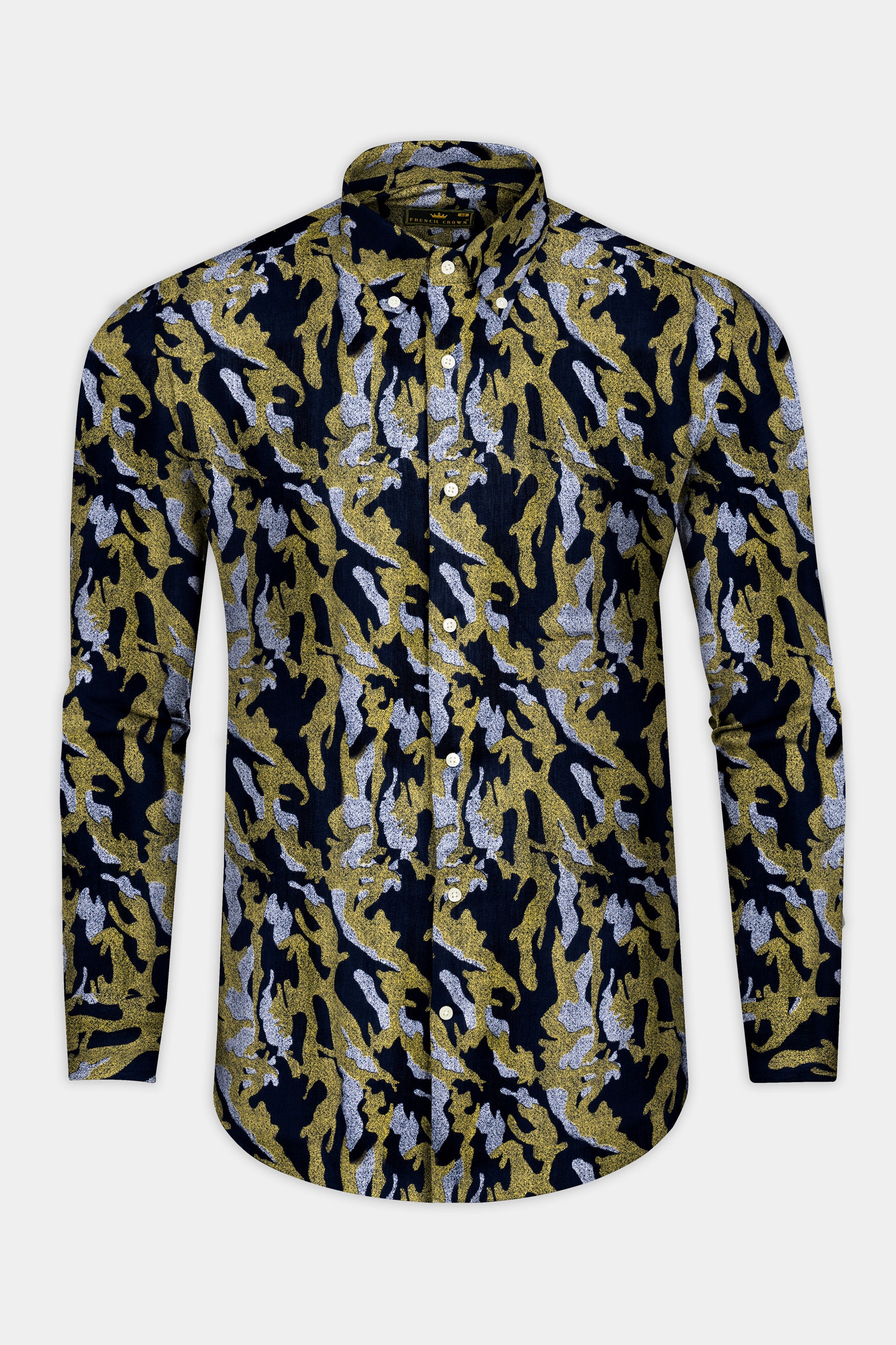 Gimblet Green Mirage Navy Blue Camouflage Textured Corduroy Shirt 12436-BD-38, 12436-BD-H-38, 12436-BD-39, 12436-BD-H-39, 12436-BD-40, 12436-BD-H-40, 12436-BD-42, 12436-BD-H-42, 12436-BD-44, 12436-BD-H-44, 12436-BD-46, 12436-BD-H-46, 12436-BD-48, 12436-BD-H-48, 12436-BD-50, 12436-BD-H-50, 12436-BD-52, 12436-BD-H-52