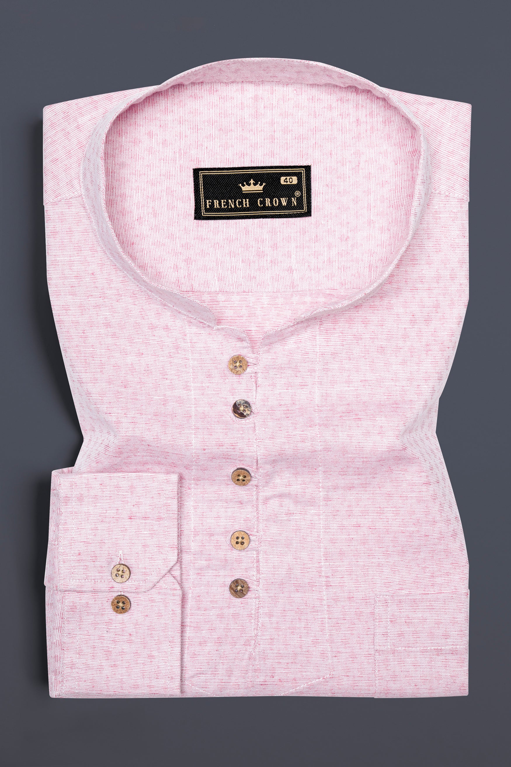 Flare Pink Dobby Textured Premium Giza Cotton Kurta Shirt 12469-KS-38, 12469-KS-H-38, 12469-KS-39, 12469-KS-H-39, 12469-KS-40, 12469-KS-H-40, 12469-KS-42, 12469-KS-H-42, 12469-KS-44, 12469-KS-H-44, 12469-KS-46, 12469-KS-H-46, 12469-KS-48, 12469-KS-H-48, 12469-KS-50, 12469-KS-H-50, 12469-KS-52, 12469-KS-H-52