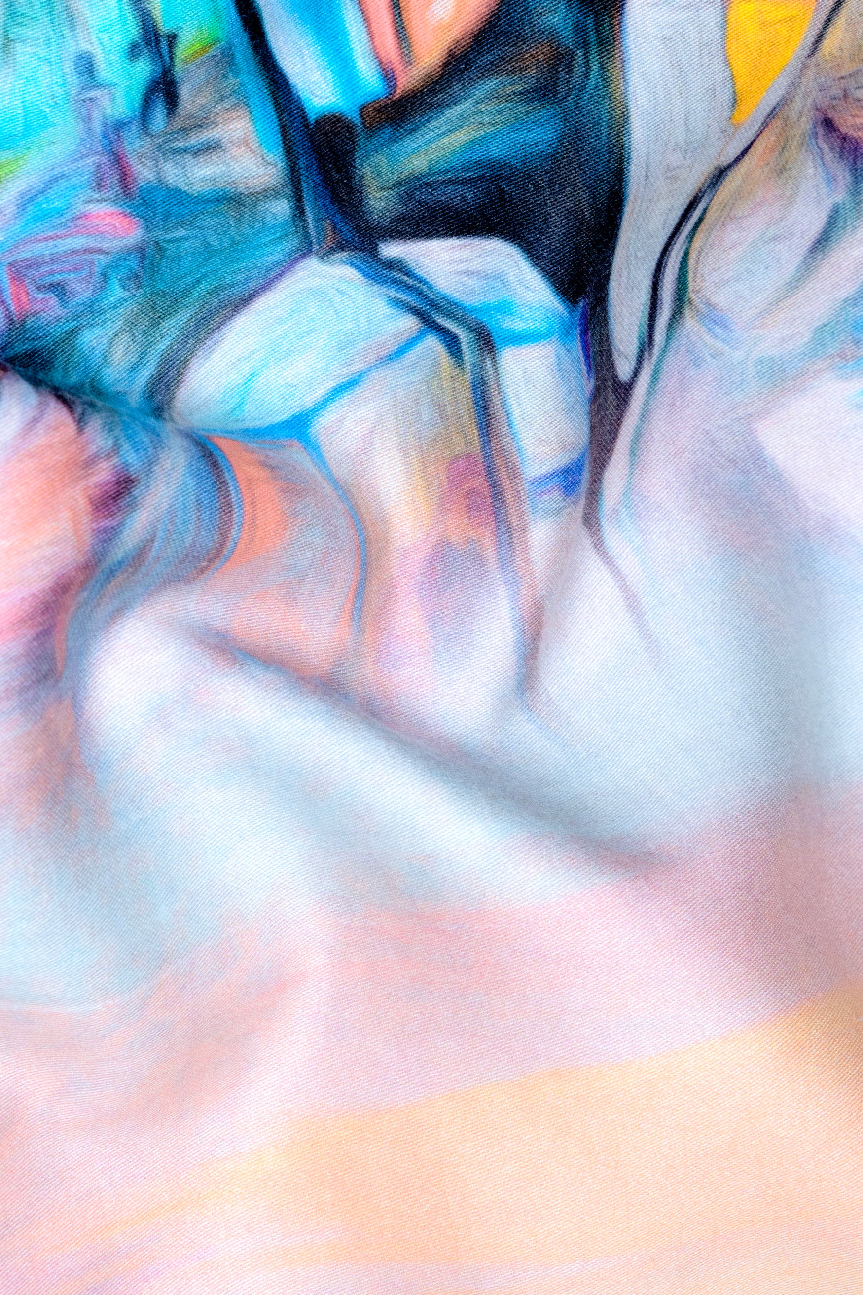 Bright White Digital Printed Super Soft Premium Cotton Shirt 12470-CC-SS-39, 12470-CC-SS-40, 12470-CC-SS-42, 12470-CC-SS-44, 12470-CC-SS-46, 12470-CC-SS-48, 12470-CC-SS-50,  12470-CC-SS-52