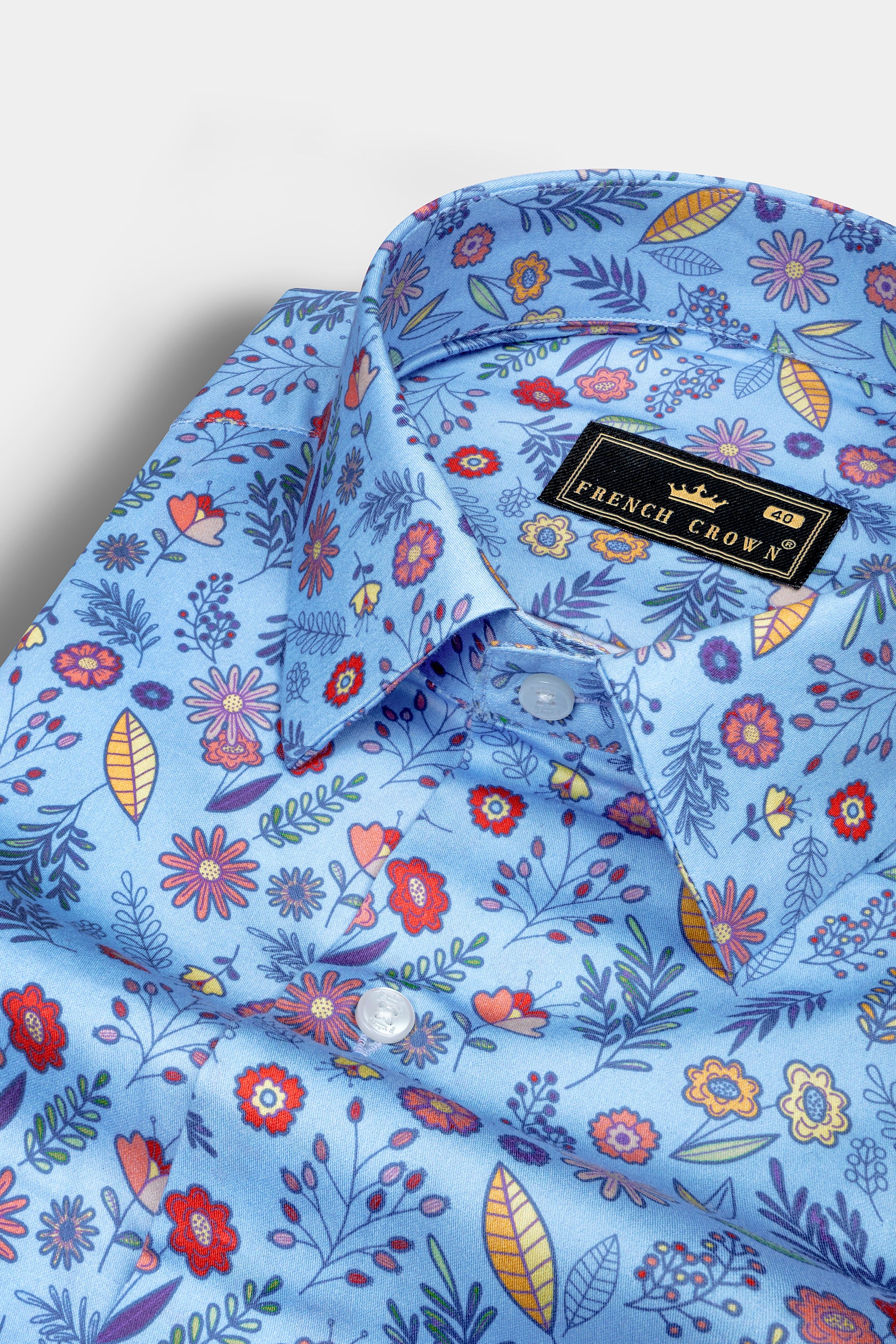 Spindle Blue Multicolor Soimoi Japan Crepe Patterned Super Soft Premium Cotton Shirt 12471-38, 12471-H-38, 12471-39, 12471-H-39, 12471-40, 12471-H-40, 12471-42, 12471-H-42, 12471-44, 12471-H-44, 12471-46, 12471-H-46, 12471-48, 12471-H-48, 12471-50, 12471-H-50, 12471-52, 12471-H-52