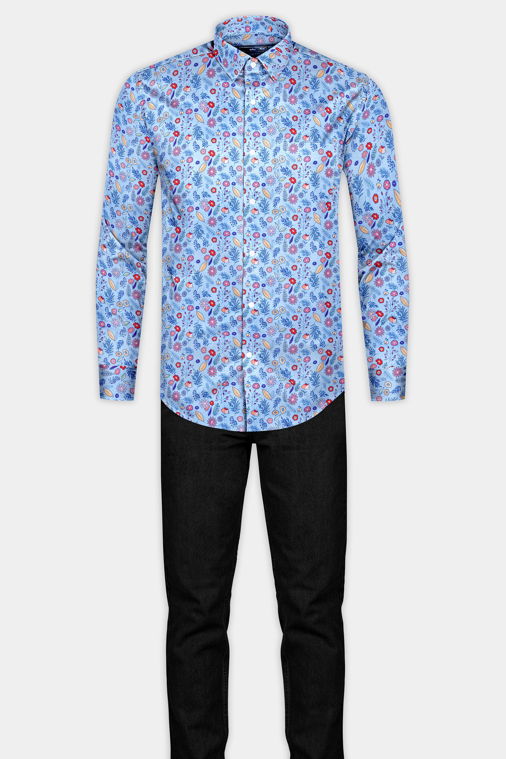 Spindle Blue Multicolor Soimoi Japan Crepe Patterned Super Soft Premium Cotton Shirt 12471-38, 12471-H-38, 12471-39, 12471-H-39, 12471-40, 12471-H-40, 12471-42, 12471-H-42, 12471-44, 12471-H-44, 12471-46, 12471-H-46, 12471-48, 12471-H-48, 12471-50, 12471-H-50, 12471-52, 12471-H-52