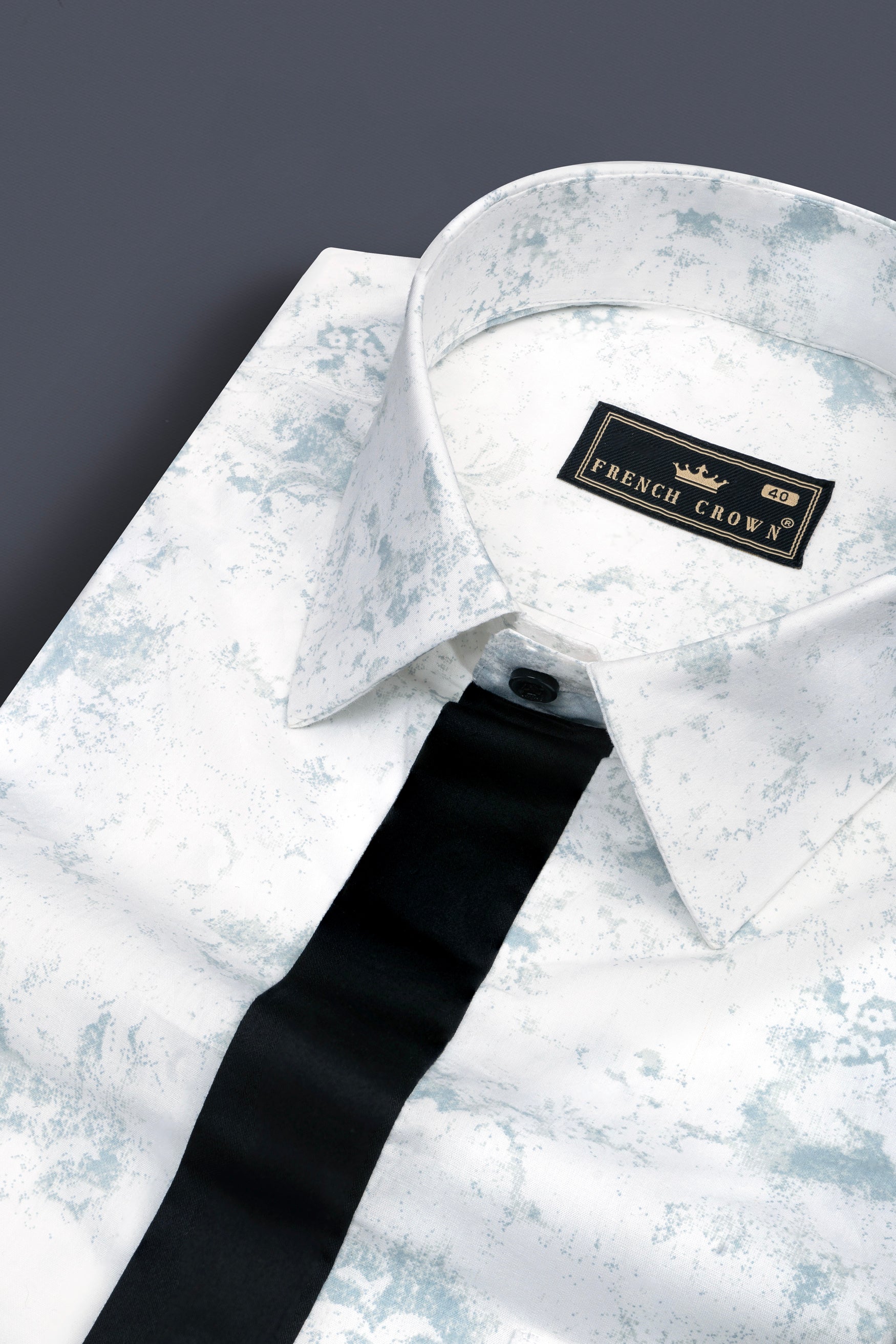 Bright White with French Gray Marble Prints with Black Button Patti Placket Super Soft Premium Designer Shirt 12479-BLK-P880-38, 12479-BLK-P880-H-38, 12479-BLK-P880-39, 12479-BLK-P880-H-39, 12479-BLK-P880-40, 12479-BLK-P880-H-40, 12479-BLK-P880-42, 12479-BLK-P880-H-42, 12479-BLK-P880-44, 12479-BLK-P880-H-44, 12479-BLK-P880-46, 12479-BLK-P880-H-46, 12479-BLK-P880-48, 12479-BLK-P880-H-48, 12479-BLK-P880-50, 12479-BLK-P880-H-50, 12479-BLK-P880-52, 12479-BLK-P880-H-52